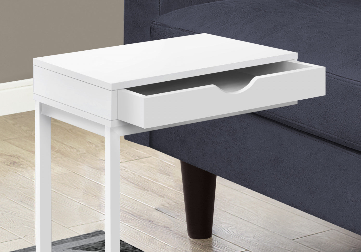 Modern White Astra Side Table - Stylish End Table for Living Room, Bedroom & Office - Small Accent Table with Sleek Design for Home Decor