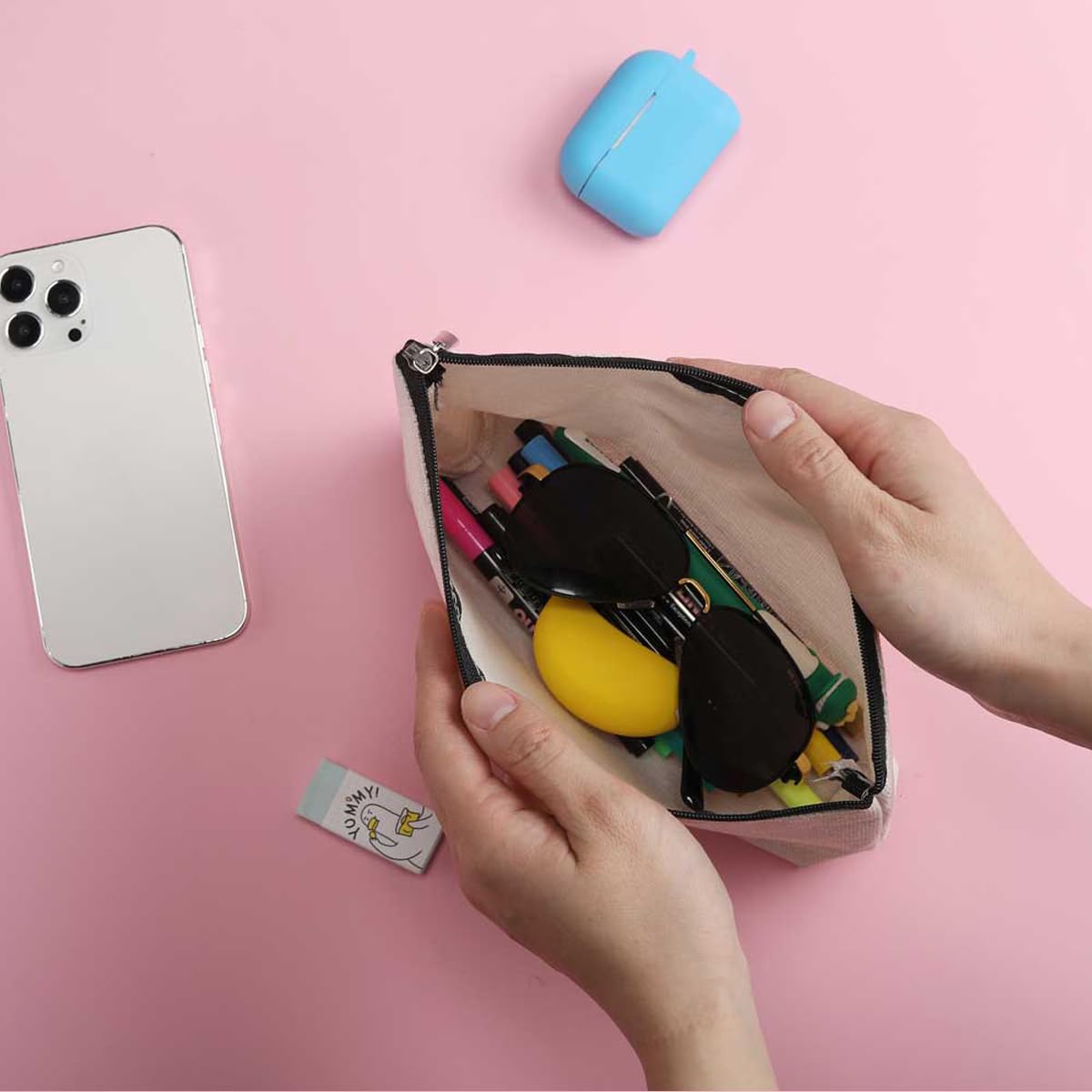 Best Anime Makeup Bag - Cute Jujutsu Kaisen Merch Gift for Women, Teens & Girls - Perfect for Birthday, Graduation, Friendship & Nurse Gifts - Great for Cosplay, Travel & Daily Use