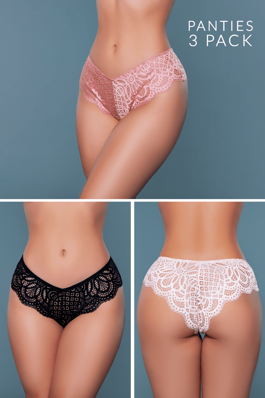 BeWicked Women's Aurora Brief 3 Pack - Soft Cotton Underwear Set for Everyday Comfort | Perfect for Work, Sleep & Lounge Wear