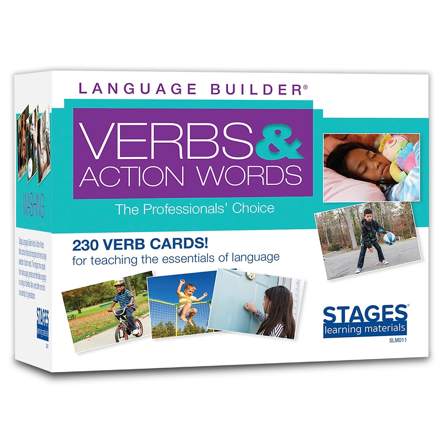 Language Builder Verb Flash Cards for Autism & ABA Therapy - Photo Vocabulary Learning Materials for Speech Articulation & Communication Skills - Ideal for Home, Classroom & Special Education Use