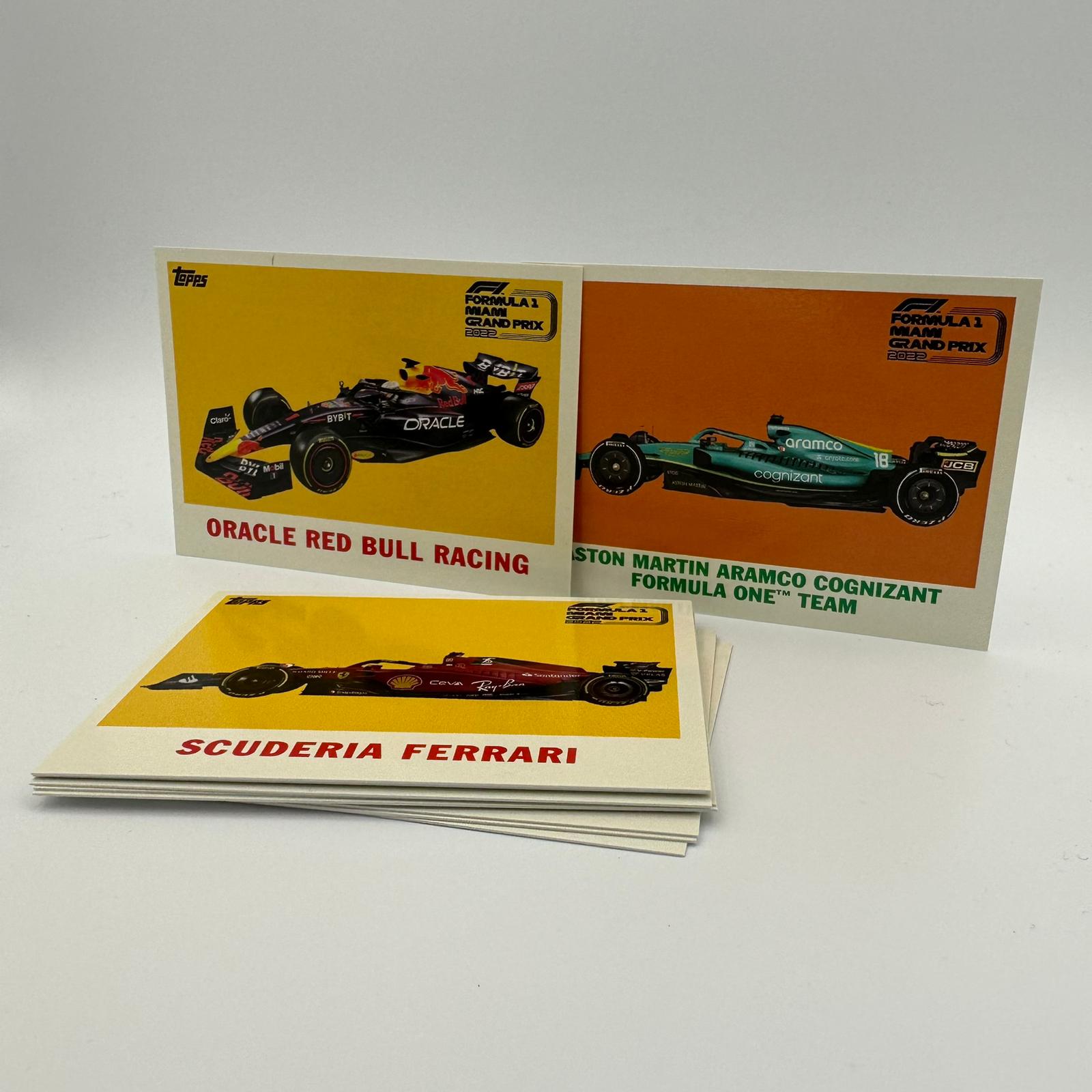 Topps Exclusives: 2022 F1 Miami Grand Prix All Drivers 10 Card Collectible Set - Perfect for Formula 1 Fans, Sports Memorabilia Collectors & Racing Enthusiasts
