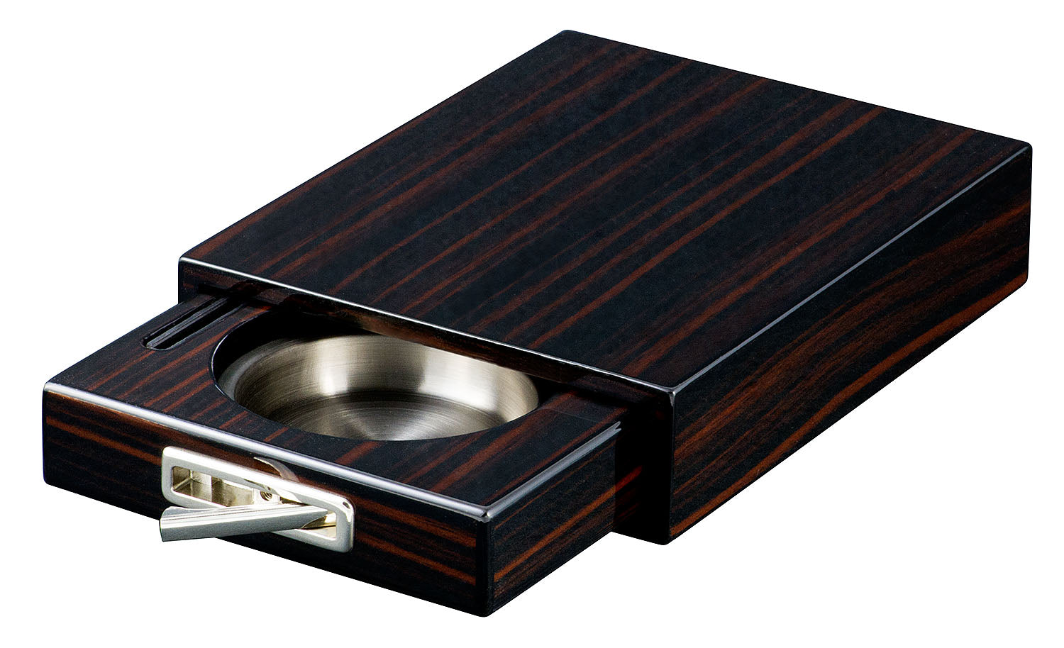 Premium Single Cigar Ashtray with Iron Wood Finish - Perfect for Home, Office, or Outdoor Smoking Lounge - Durable & Stylish Cigar Accessory