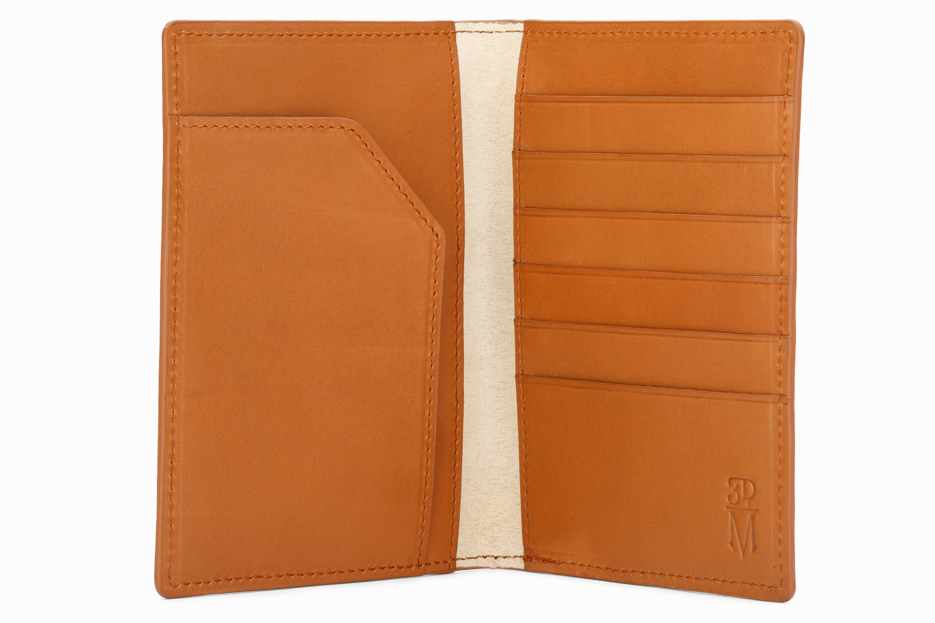 Premium Genuine Leather Passport Wallet in Tan - Travel Organizer for Men & Women - Perfect for Airports, Vacations & Business Trips
