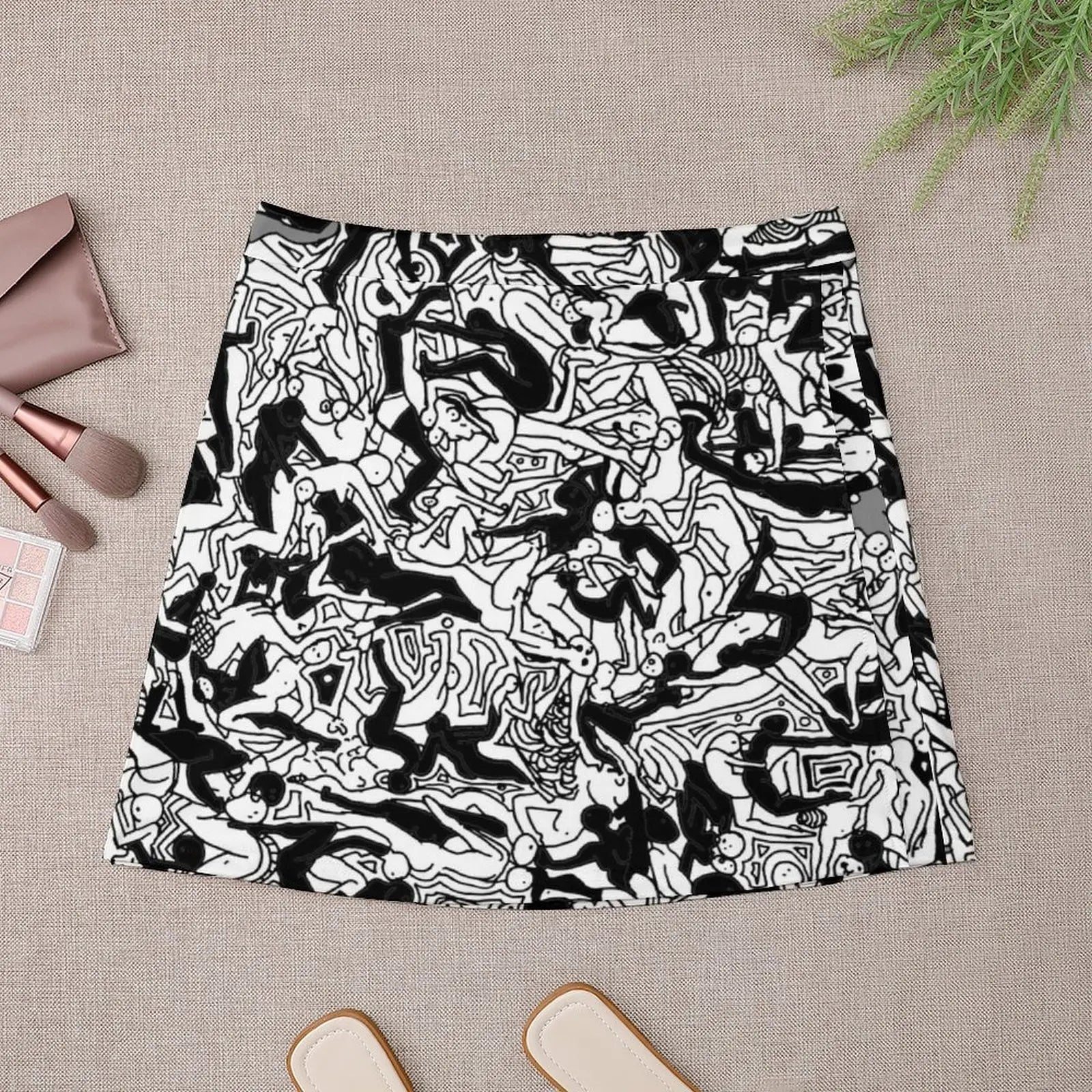 Dragon Print Mini Skirt for Women - Summer Party Dress, Luxury Evening Outfit & Festival Clothing | Perfect for Nightclubs, Weddings & Beach Vacations