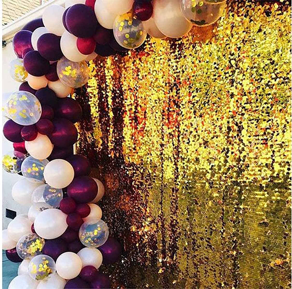 2025 Maroon & Gold Graduation Party Decorations Set - 40pcs Burgundy Gold White Balloons for ASU/FSU Graduation, Fall Weddings, Bridal Showers & Birthday Parties - Elegant Home & Event Decor
