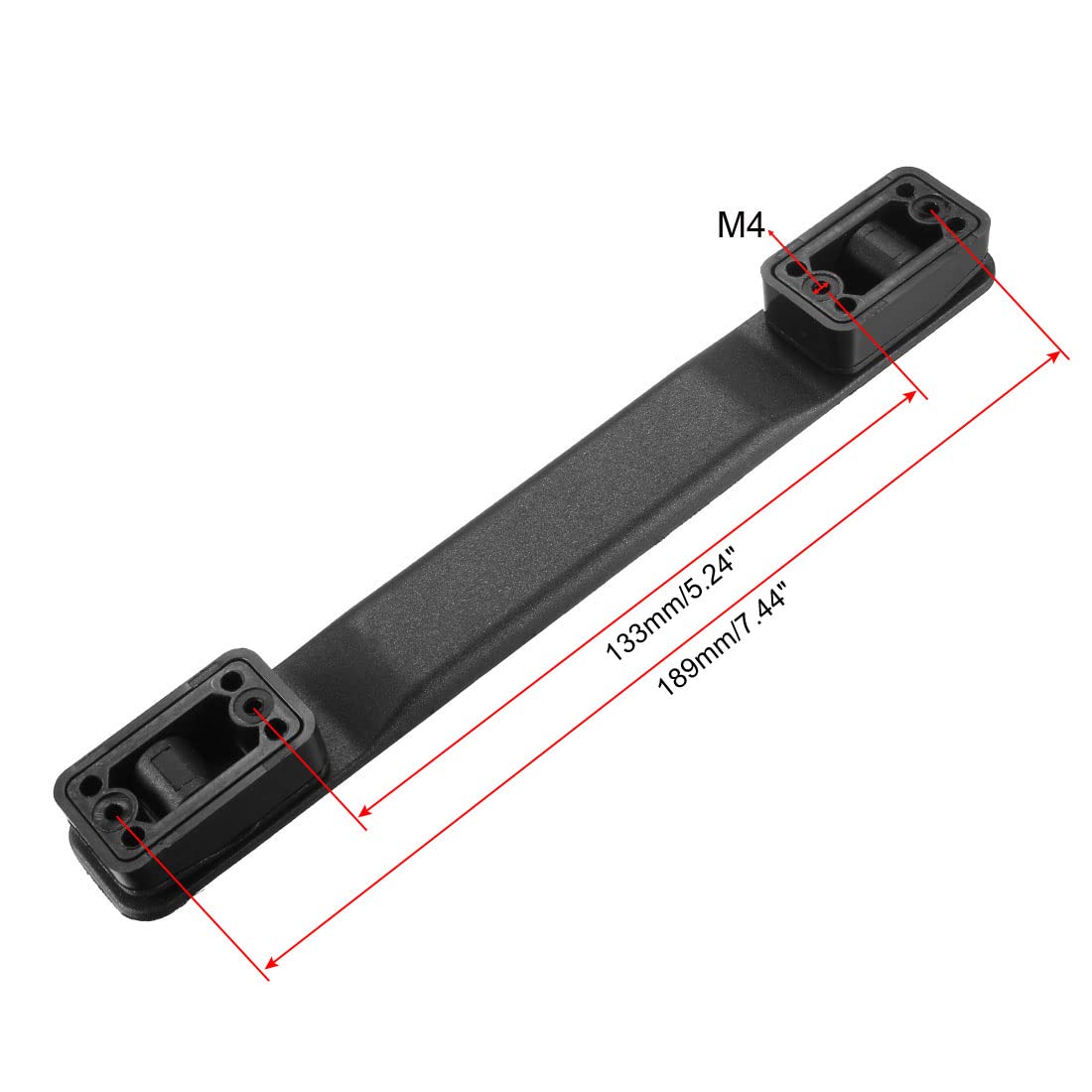 uxcell Black Luggage Handle Replacement - 202mm Length Strap Grip for Suitcases (No Screws Included) | Perfect for Travel Luggage Repair & Suitcase Handle Replacement