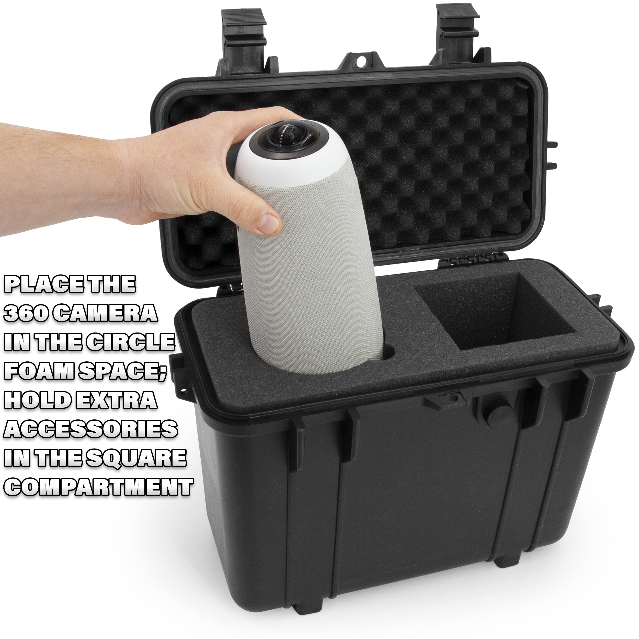 Waterproof Case for Meeting Owl Pro 360° Conference Camera - Shockproof Protective Cover for Owl Camera Accessories - Perfect for Outdoor Meetings, Travel & Secure Storage