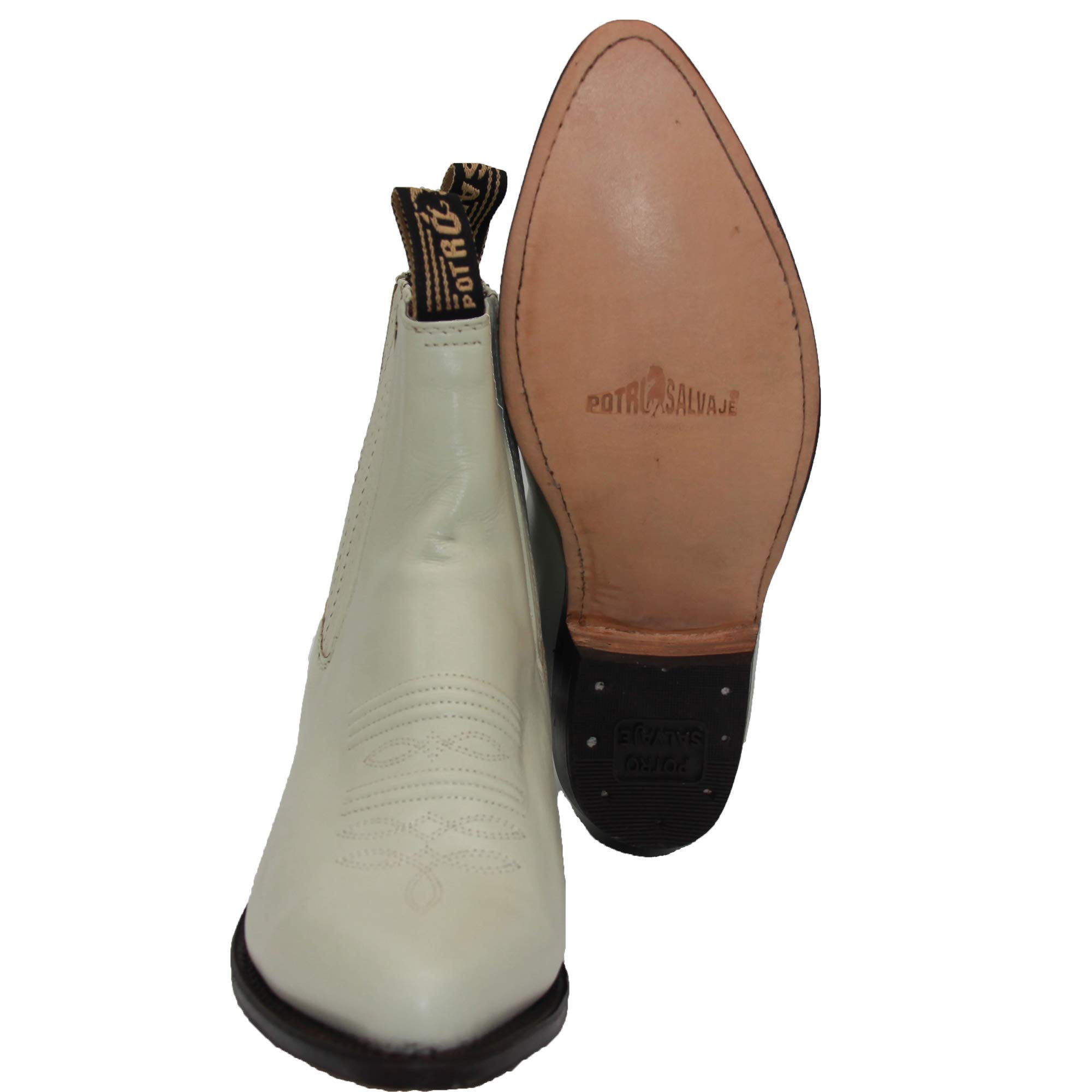 Authentic Men's Western Cowboy Boots - Genuine Leather Short Ankle Boots for Rodeo, Country Dancing & Casual Wear