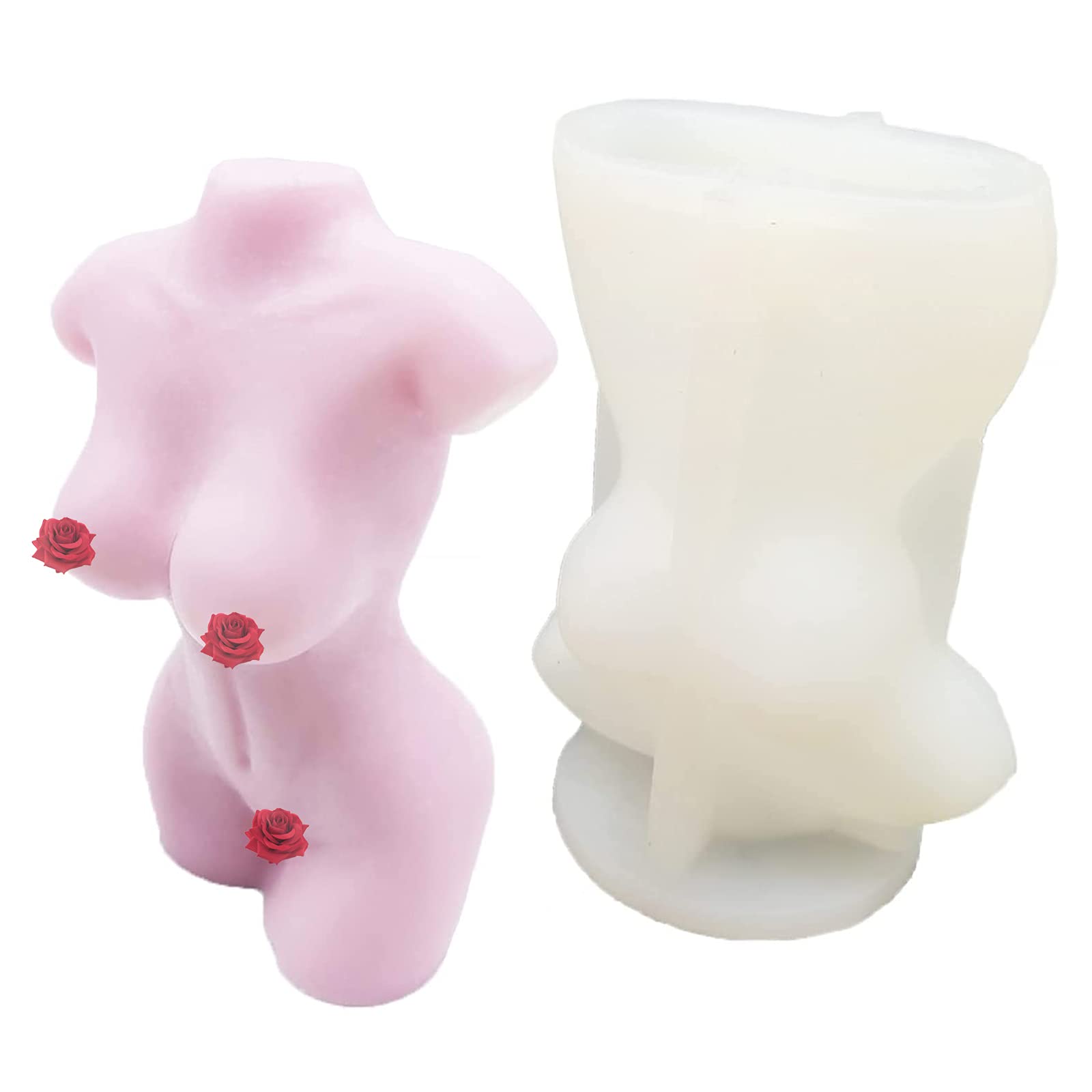 Premium Female Body Candle Molds - Silicone Candle Making Kits for DIY Candles, Soap & Epoxy Resin Crafts - Perfect for Romantic Gifts, Spa Decor & Home Fragrance Projects