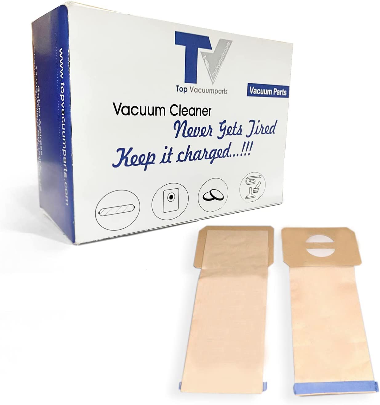 Electrolux Upright Vacuum Cleaner Replacement Bags (48 Pack) - Compatible with Model U, Part #62100, 6210010, 103483 - Ideal for Home Cleaning & Pet Hair Removal