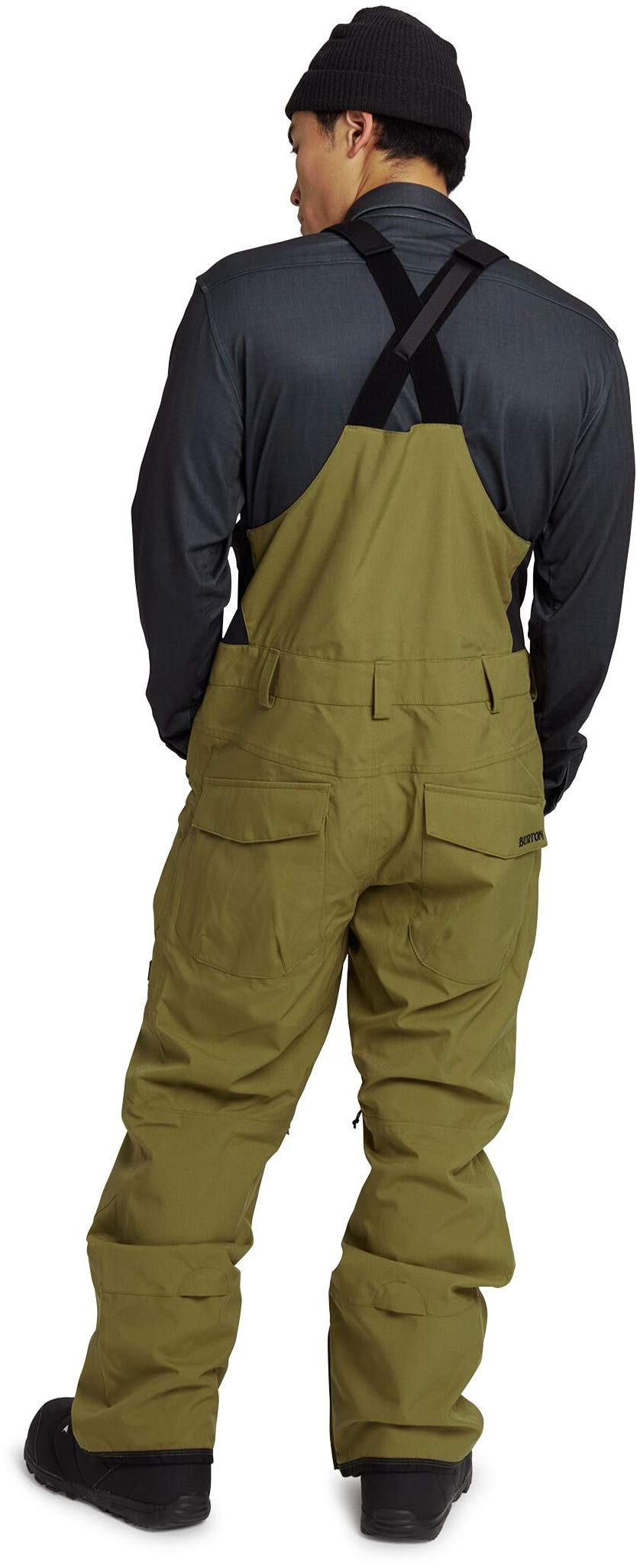**Burton Men's Reserve 2L Bib Pants – Waterproof Snowboard & Ski Bibs for Men – Ideal for Winter Sports & Outdoor Adventures**