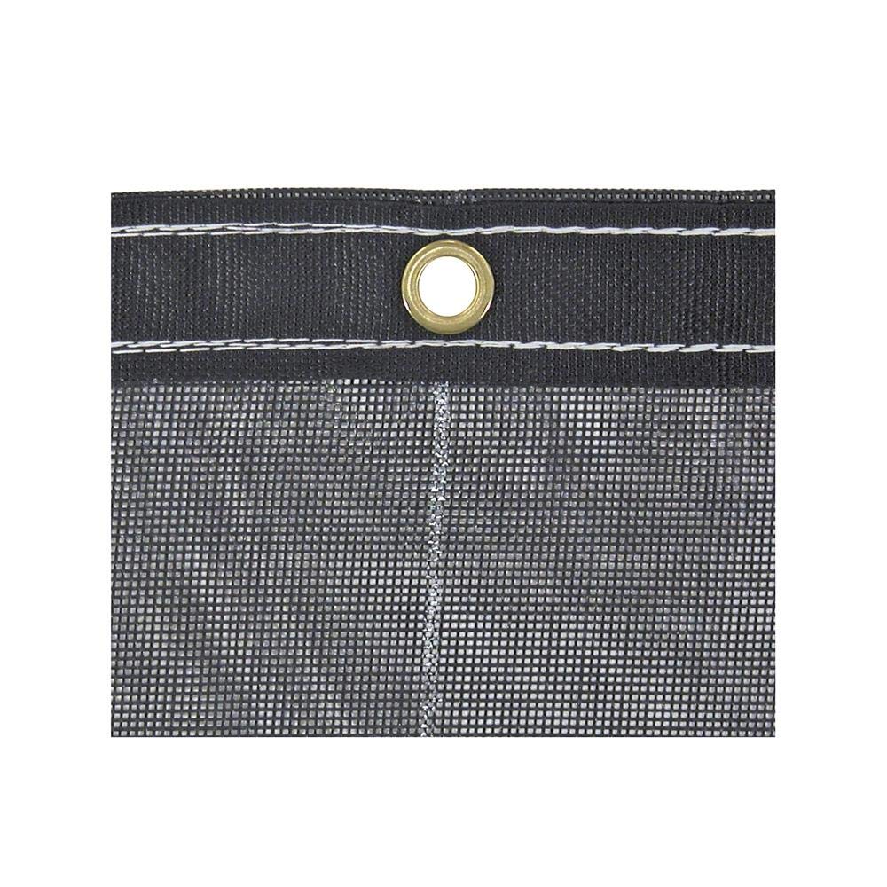 Buyers Products Black Mesh Replacement Tarp 8' x 22' - Heavy Duty Truck Cover for Cargo Protection & Debris Control | Perfect for Flatbed Trailers, Landscaping & Construction Sites
