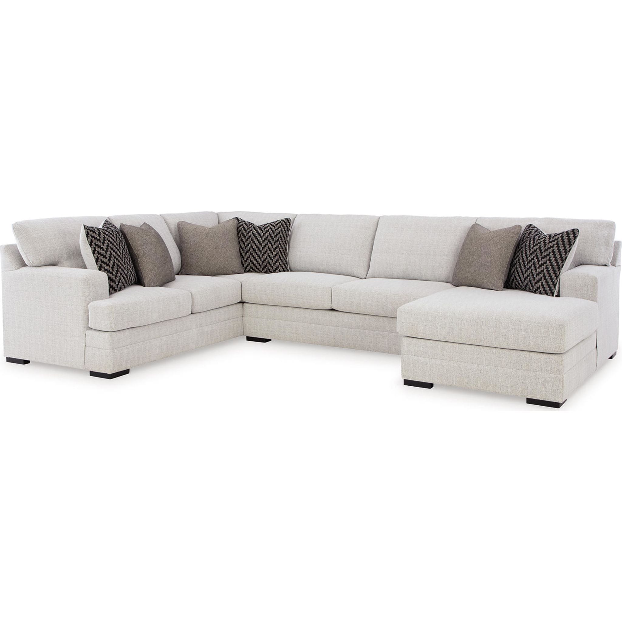 Modern Abbeyline 3-Piece Sectional Sofa Set in Stone Color - Perfect for Living Room, Lounge & Family Room