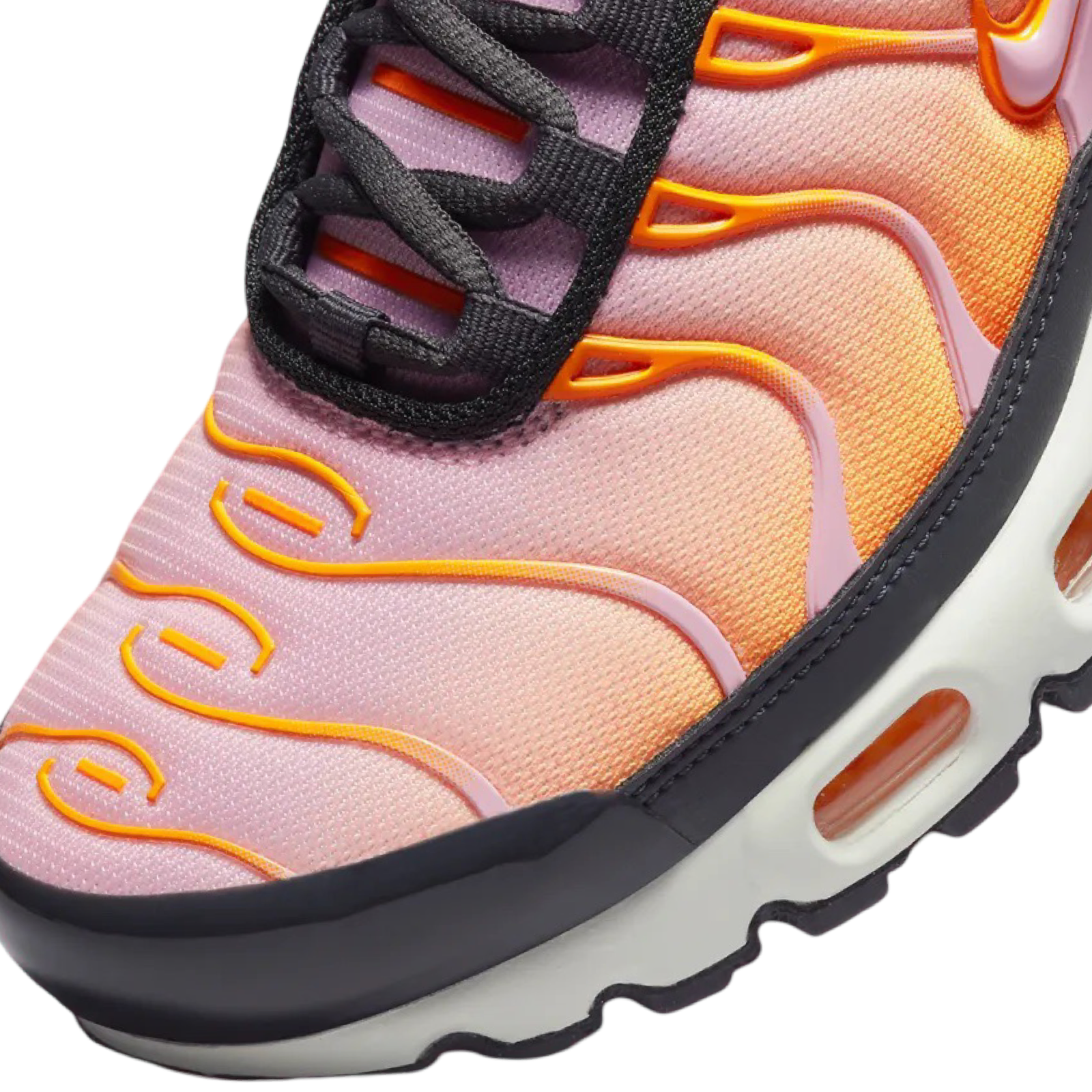 Nike Women's Air Max Plus TN Running Shoes - Off Noir/Medium Soft Pink Sherbert - Comfortable & Stylish Sneakers for Running, Gym Workouts & Casual Wear