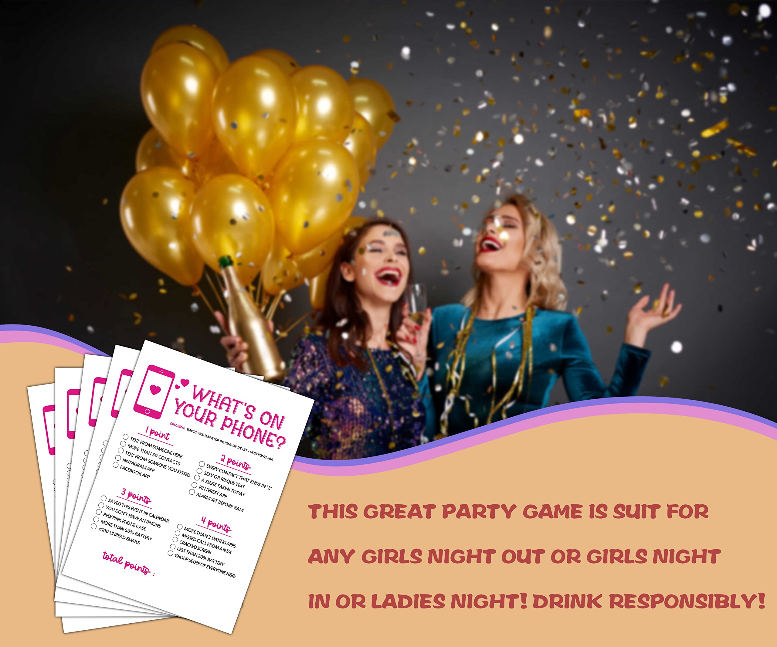 Fun Girls Night Party Game Pack - 30 Exciting 
