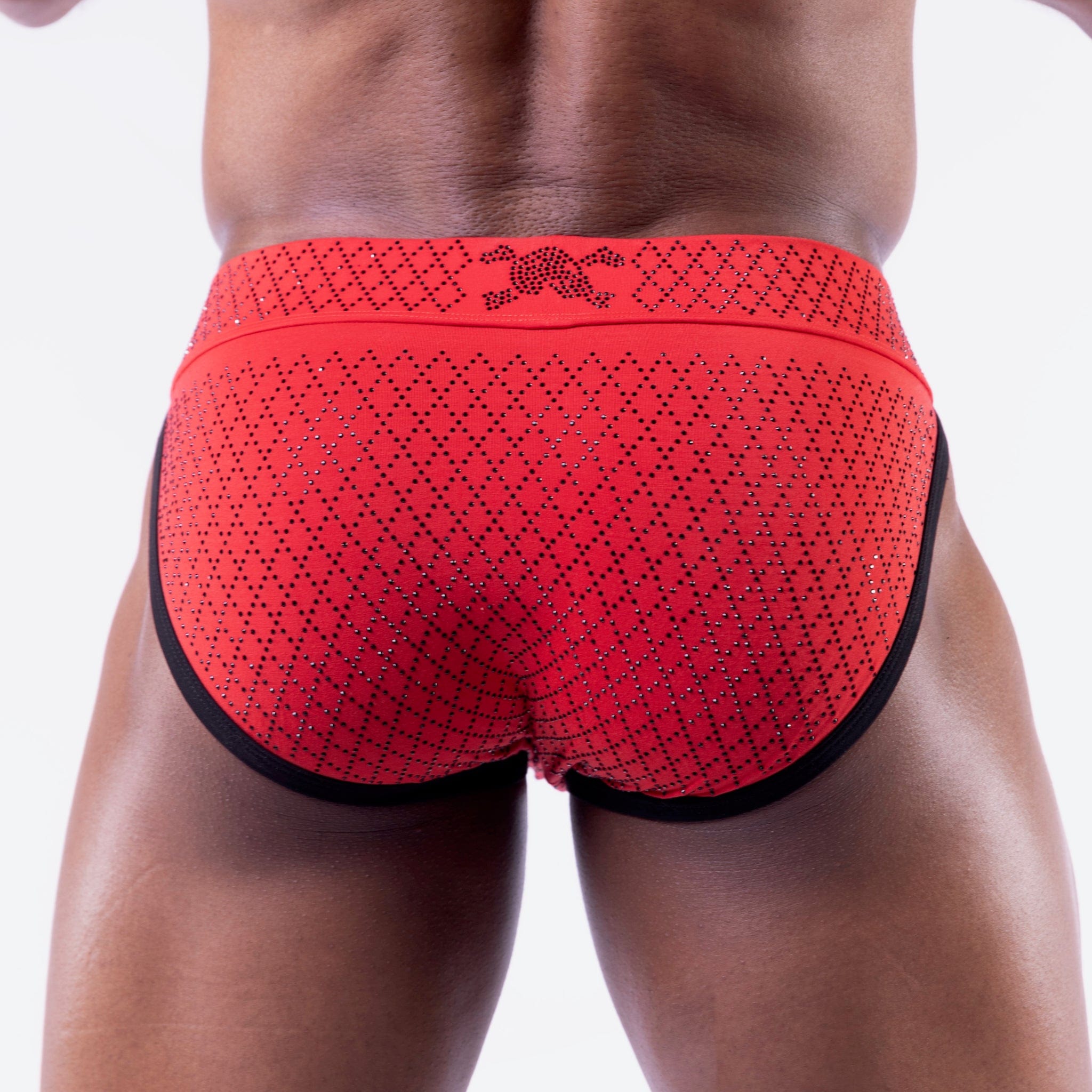 Crystal Cloud Sport Brief Red - Breathable & Comfortable Men's Underwear for Running, Gym & Active Lifestyle