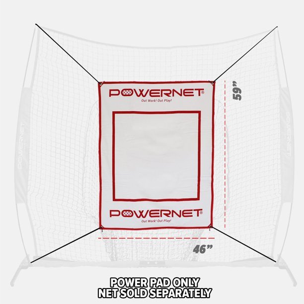 PowerNet Baseball & Softball Hitting Pad - Durable Training Aid for Batting Practice, Fielding Drills & Coaching - Perfect for Indoor & Outdoor Use