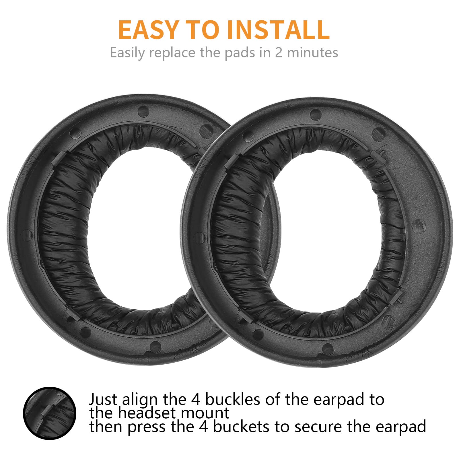 Premium Cooling Gel Pulse 3D Replacement Ear Pads for Sony PS5 Wireless Headset - Enhanced Comfort Memory Foam Earpads for PlayStation 5/Pulse 3D Gaming Headphones (Black) - Perfect for Long Gaming Sessions & Noise Isolation