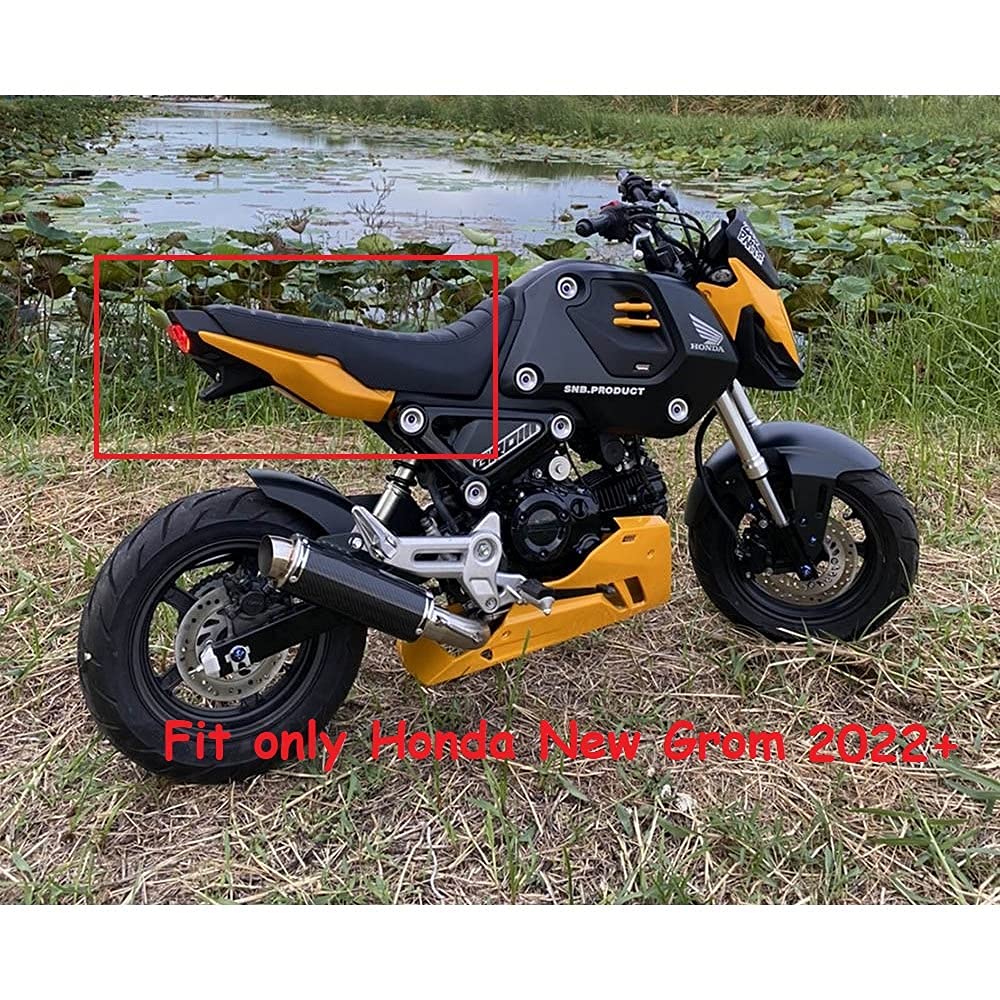 Honda Grom 2022 Rear Seat Fairing Cover Cowl Tail Light Replacement - Yellow & All Color Options | Motorcycle Accessories for Street Bike Customization & Protection