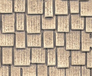Miniature Wood Shake Shingle Look Sheet - 1/2 Scale Realistic Dollhouse Roofing Tiles - Perfect for DIY Dollhouse, Model Train Scenery & Miniature Crafts Projects