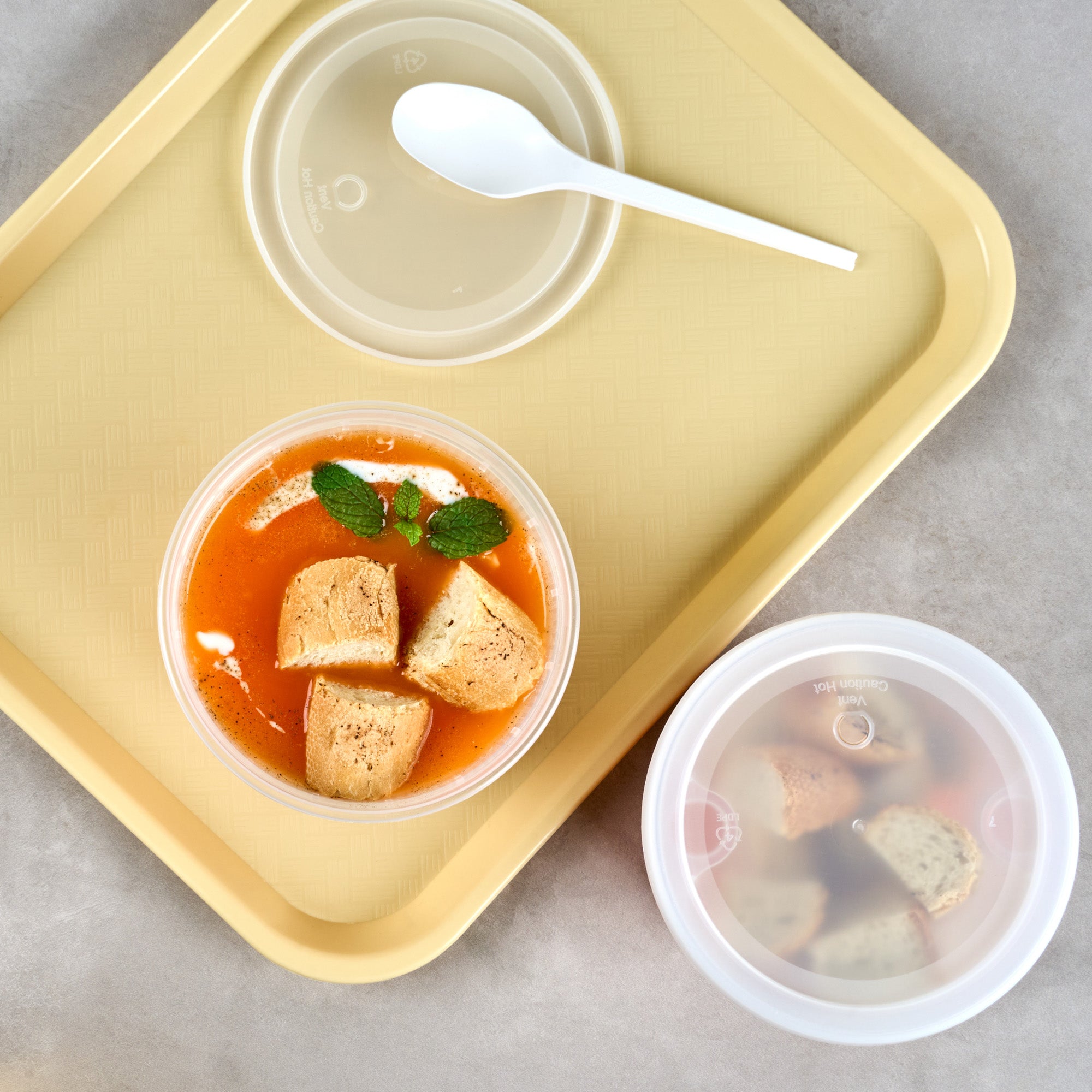32 oz Round Clear Plastic Soup Containers with Lids - 50 Pack, Microwave Safe & Leak Proof Food Storage Containers for Takeout, Meal Prep, Catering & Leftovers (5