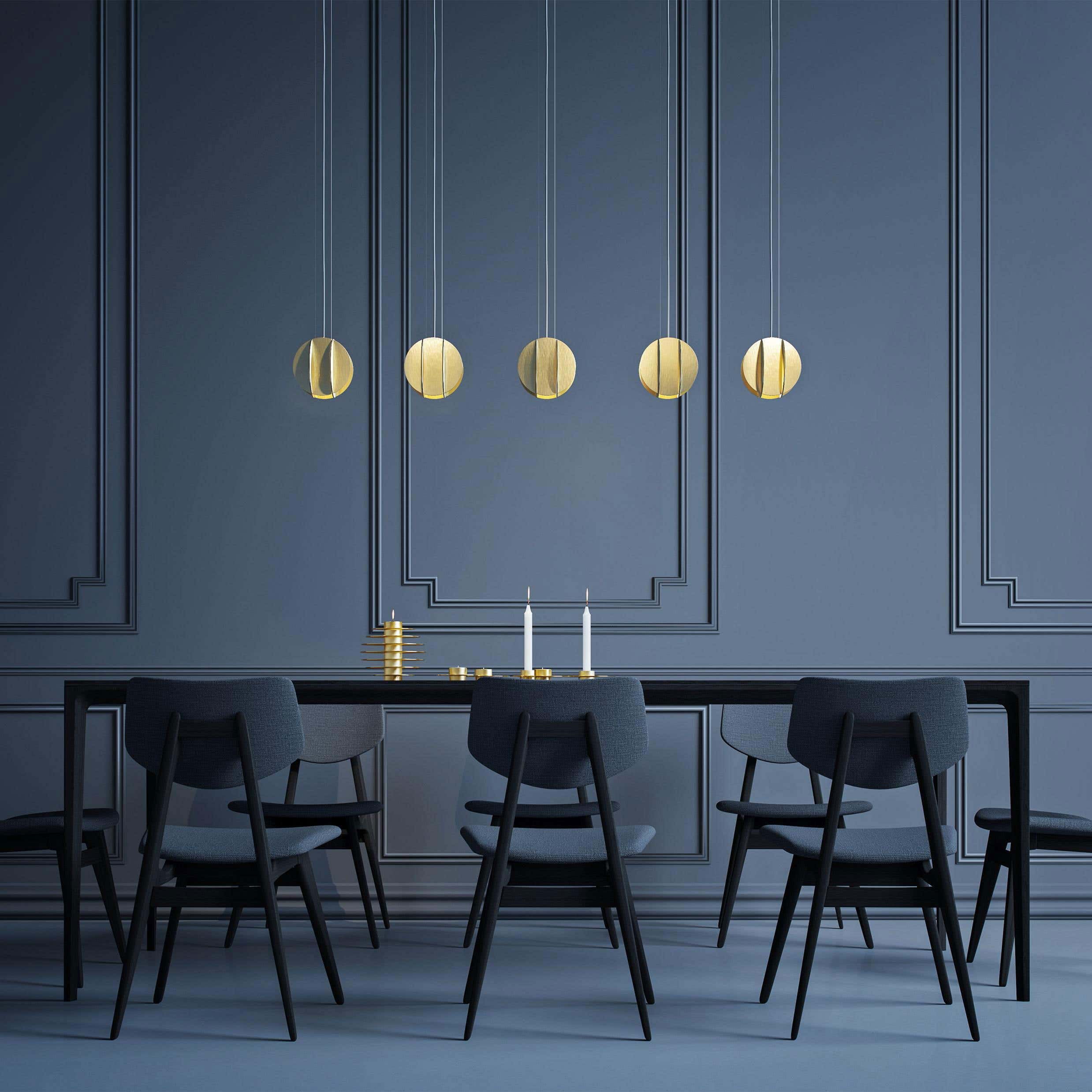 Modern Glass Pendant Lamp - Elegant Hanging Light Fixture for Kitchen Island, Dining Room, and Bedroom Decor - Energy Efficient LED Bulb Compatible
