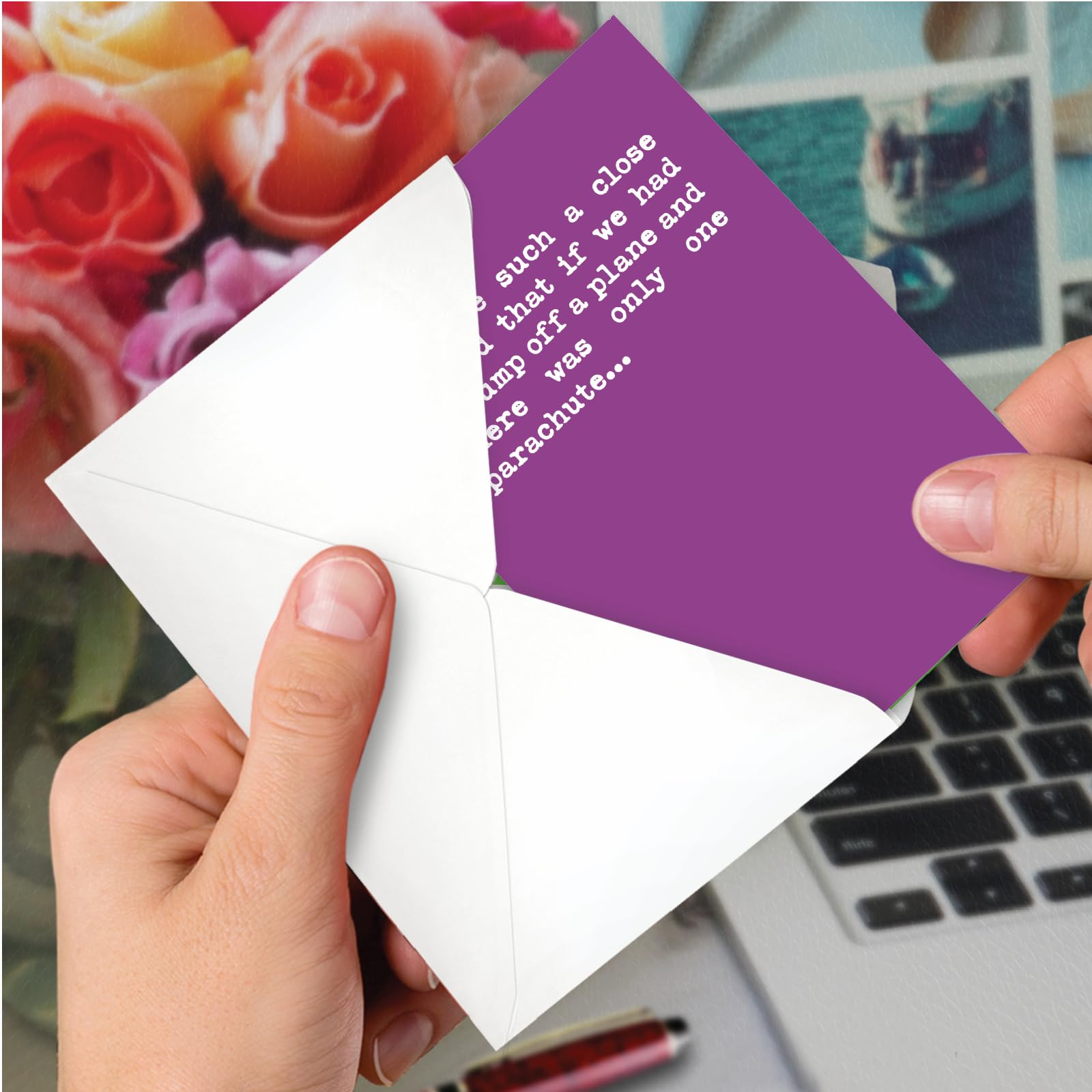 Funny Happy Birthday Card with Envelope - Colorful Humorous Greeting Card for Friends & Family - Perfect for Birthdays, Parties & Special Occasions