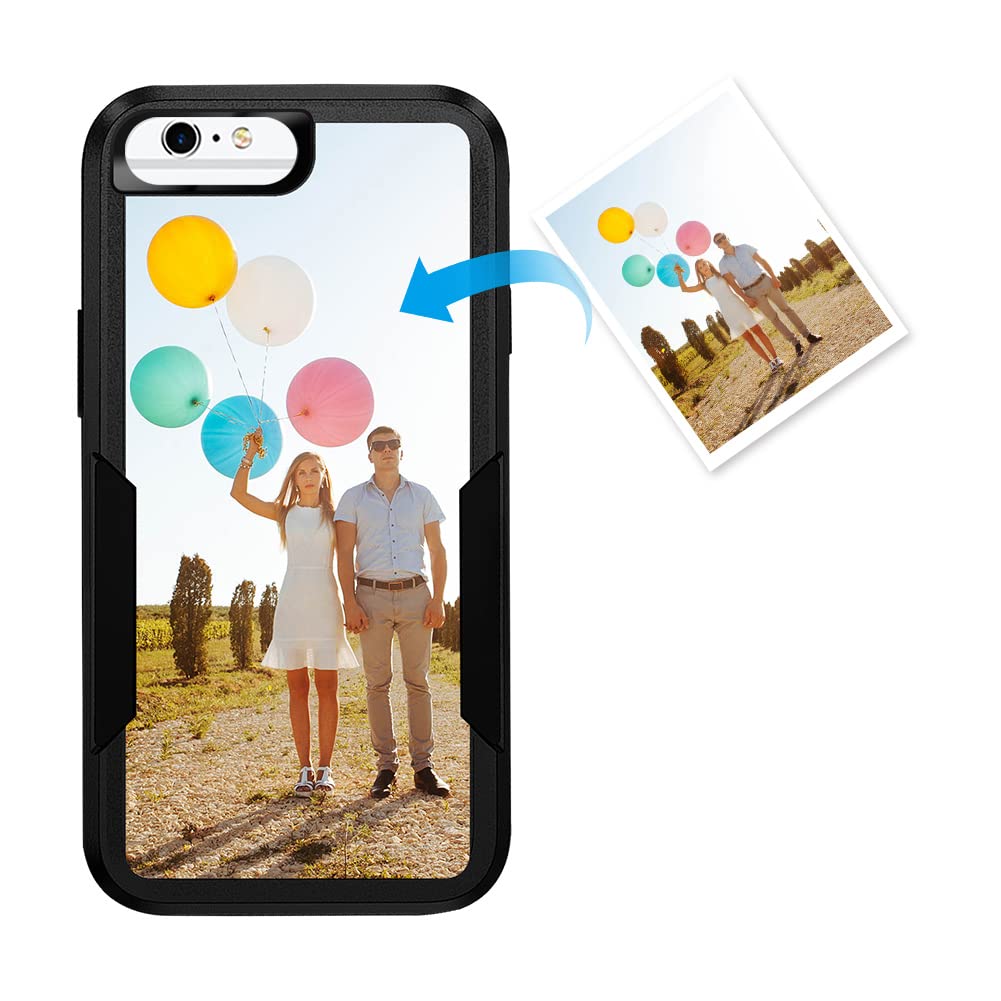 Custom Photo Phone Case for iPhone 6 Plus/6s Plus - Heavy Duty Dual Layer Protective Case with Drop Protection - Personalized Gift for Birthday, Anniversary - Perfect for Travel, Work & Everyday Use