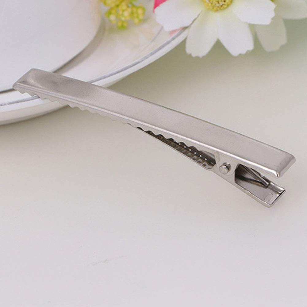 100 Pcs 3.1 Inch Silver DIY Hair Clips - Metal Alligator Hair Clips for Styling, Hair Care, Arts & Crafts | Perfect for Women's Hairstyles, DIY Projects & Gift Making