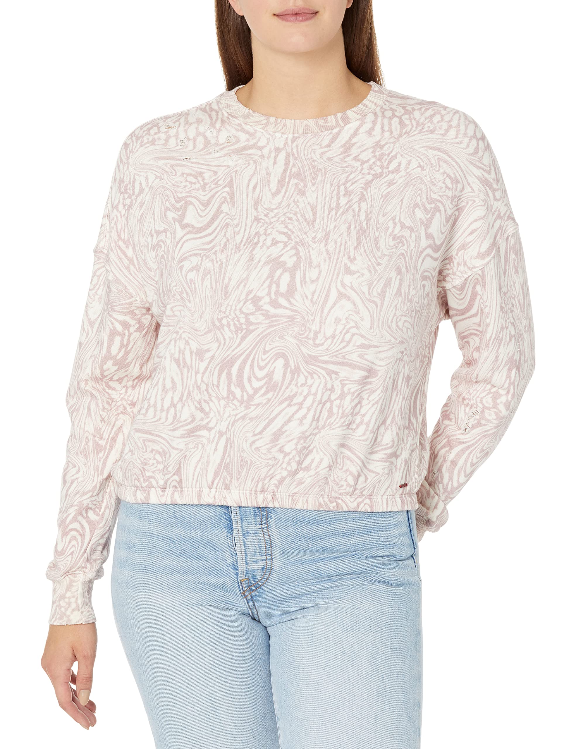 PHILANTHROPY Women's V-Neck Sweatshirt - Soft Casual Pullover for Everyday Wear, Lounge & Outfits