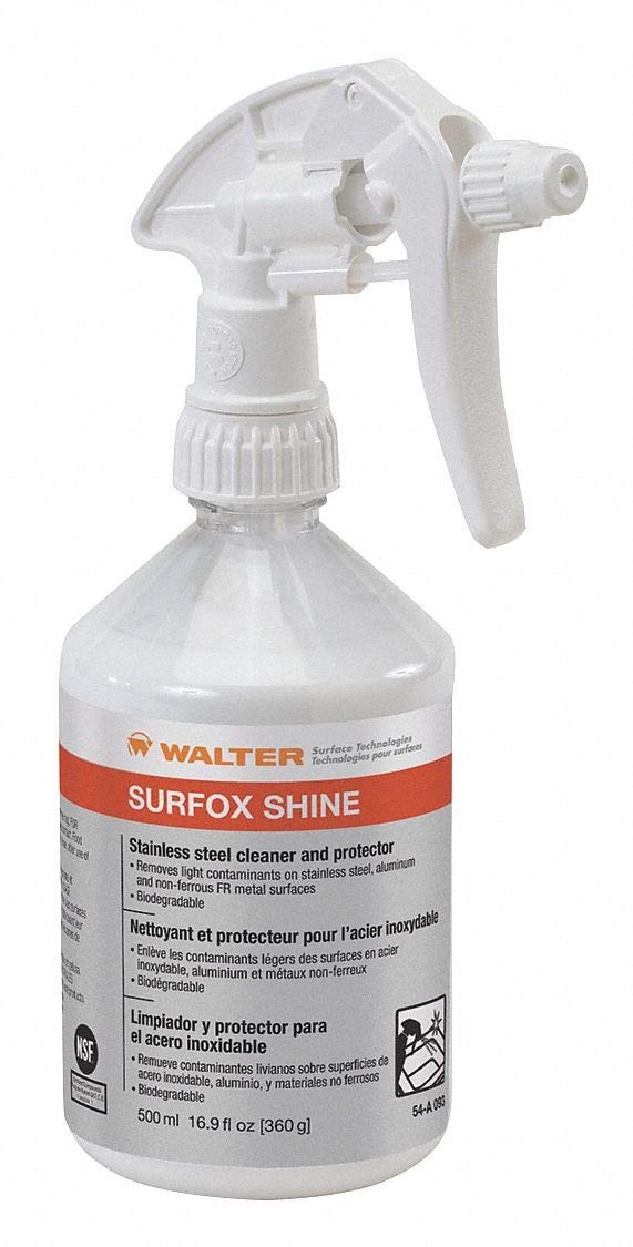 Surfox 54A093 Stainless Steel Cleaner & Polish - 16.9 oz (2-Pack) | Removes Fingerprints, Smudges & Stains | Perfect for Kitchen Appliances, Sinks & Outdoor Grills