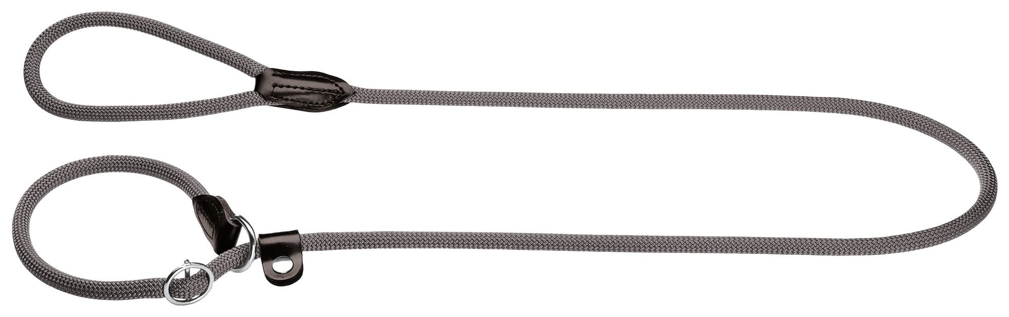 HUNTER Freestyle Retriever Dog Leash - 10mm x 170cm (5.6ft) Training Lead - Durable Nylon Rope with Padded Handle - Perfect for Walking, Running & Outdoor Adventures (Grey)