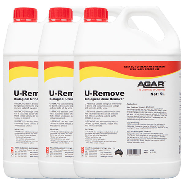 Agar U Remove Biological Urine Stain & Odor Eliminator | Enzyme-Powered Pet & Human Urine Remover | Fresh Fragrance for Home, Carpet & Mattress Cleaning