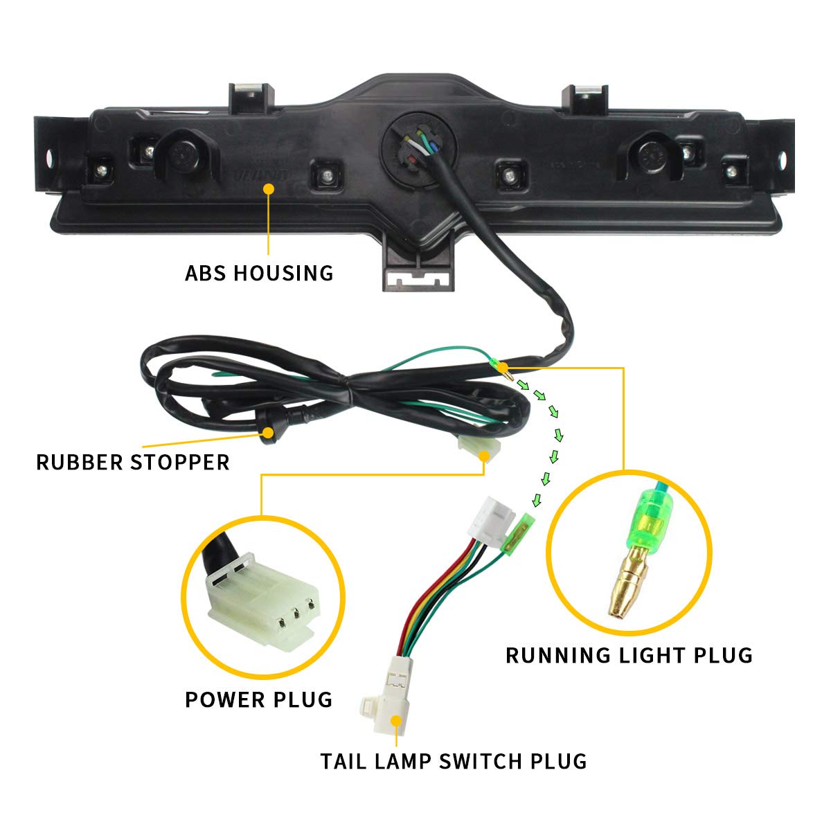 YUANZHENG Full LED Bumper Lights for Toyota GT86 (2012-2019) | Subaru BRZ (2013-2018) | Scion FRS (2012-2016) - Reverse Lights, Fog Lights, Running Lights with Clear Lens - US Stock - Perfect for Night Driving & Car Customization