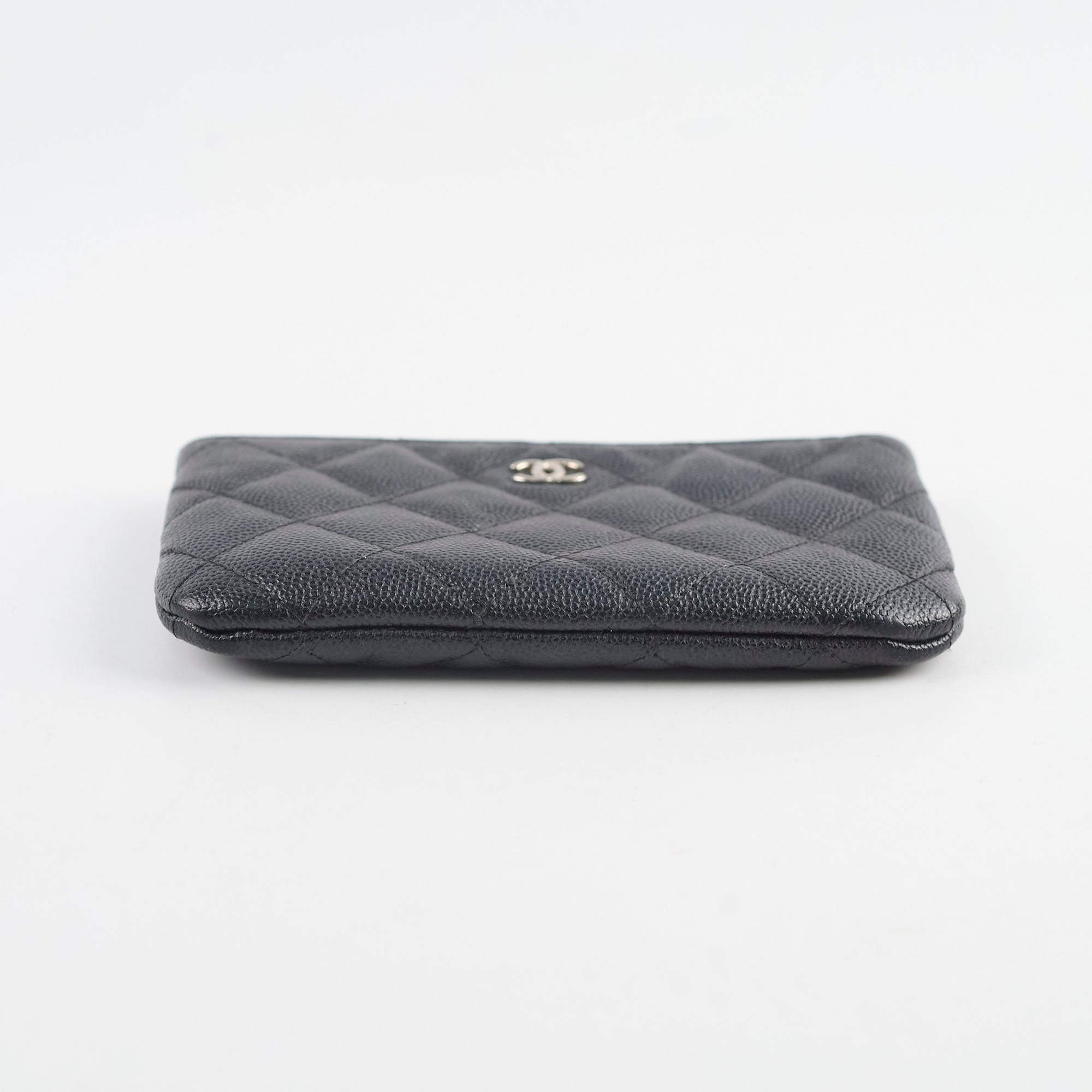 Chanel Caviar O Case Black Series 25 - Luxury Leather Card Holder for Women | Perfect for Everyday Use, Travel & Gift Giving