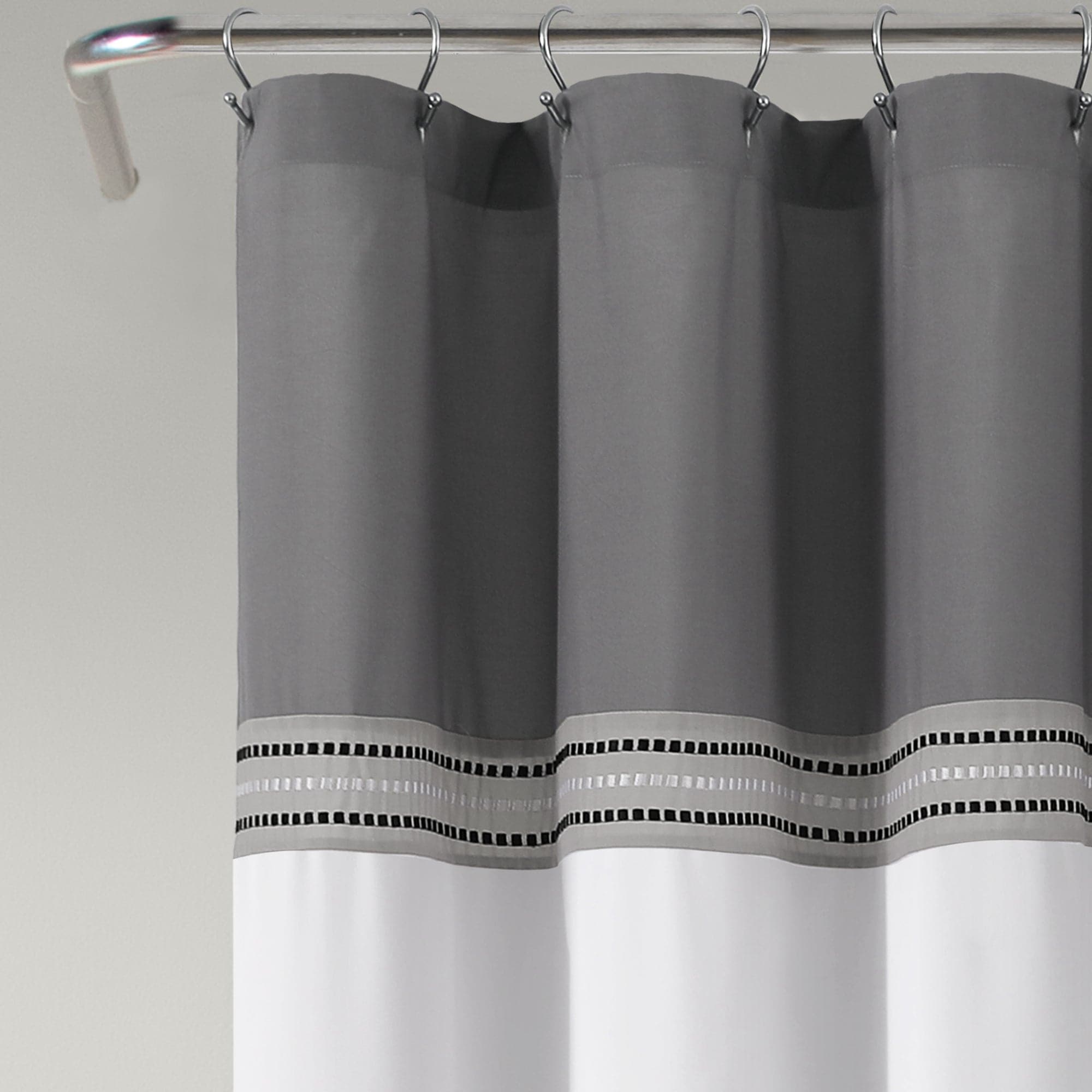 Terra Embroidery Shower Curtain - Waterproof Bathroom Decor with Elegant Floral Design for Modern Homes | Perfect for Bathrooms, Guest Suites & Spa Retreats