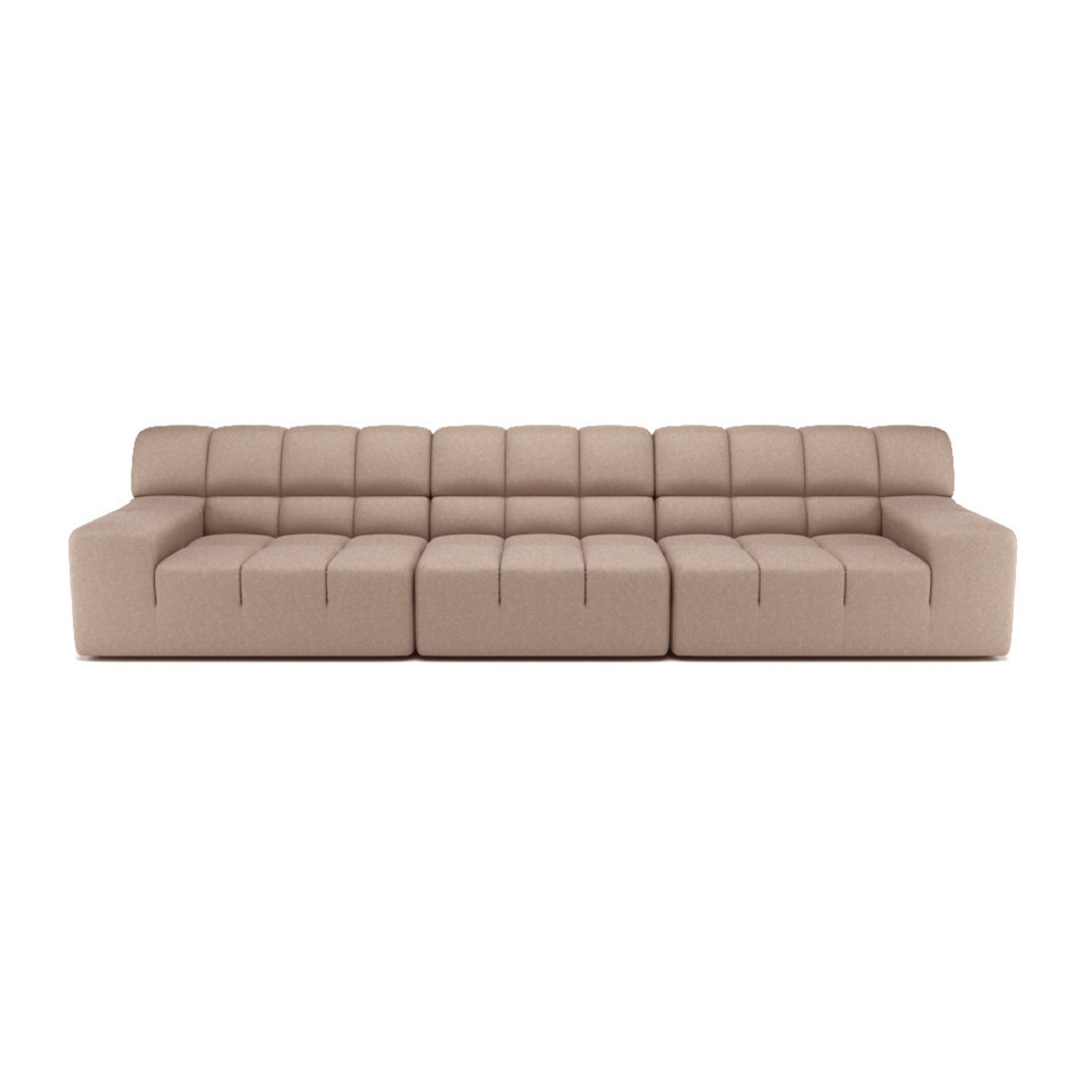 Roger 4-Piece Modular Sectional Sofa Set - Modern L-Shaped Couch with Reversible Chaise for Living Room, Lounge & Home Theater
