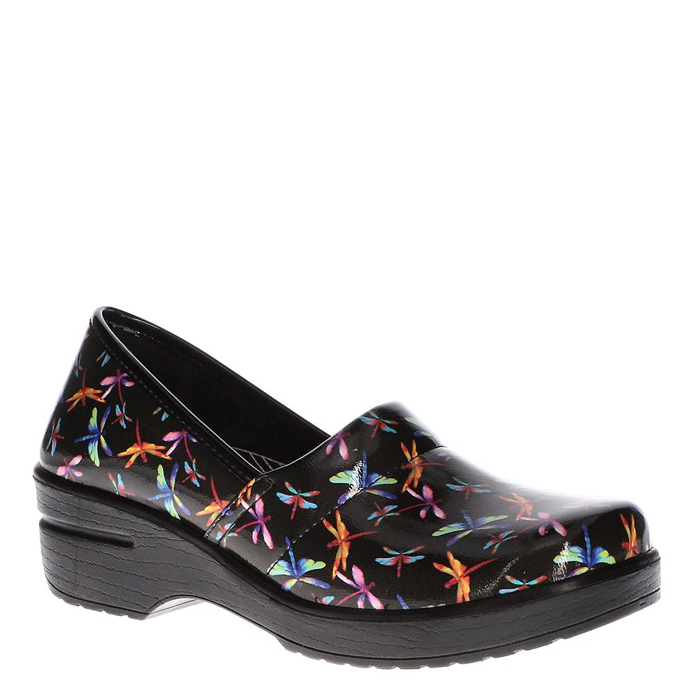 Laurie Women's Slip-On Shoes Size 8 E US - Dragonfly Patent Leather Comfortable Loafers for Work, Office & Casual Wear