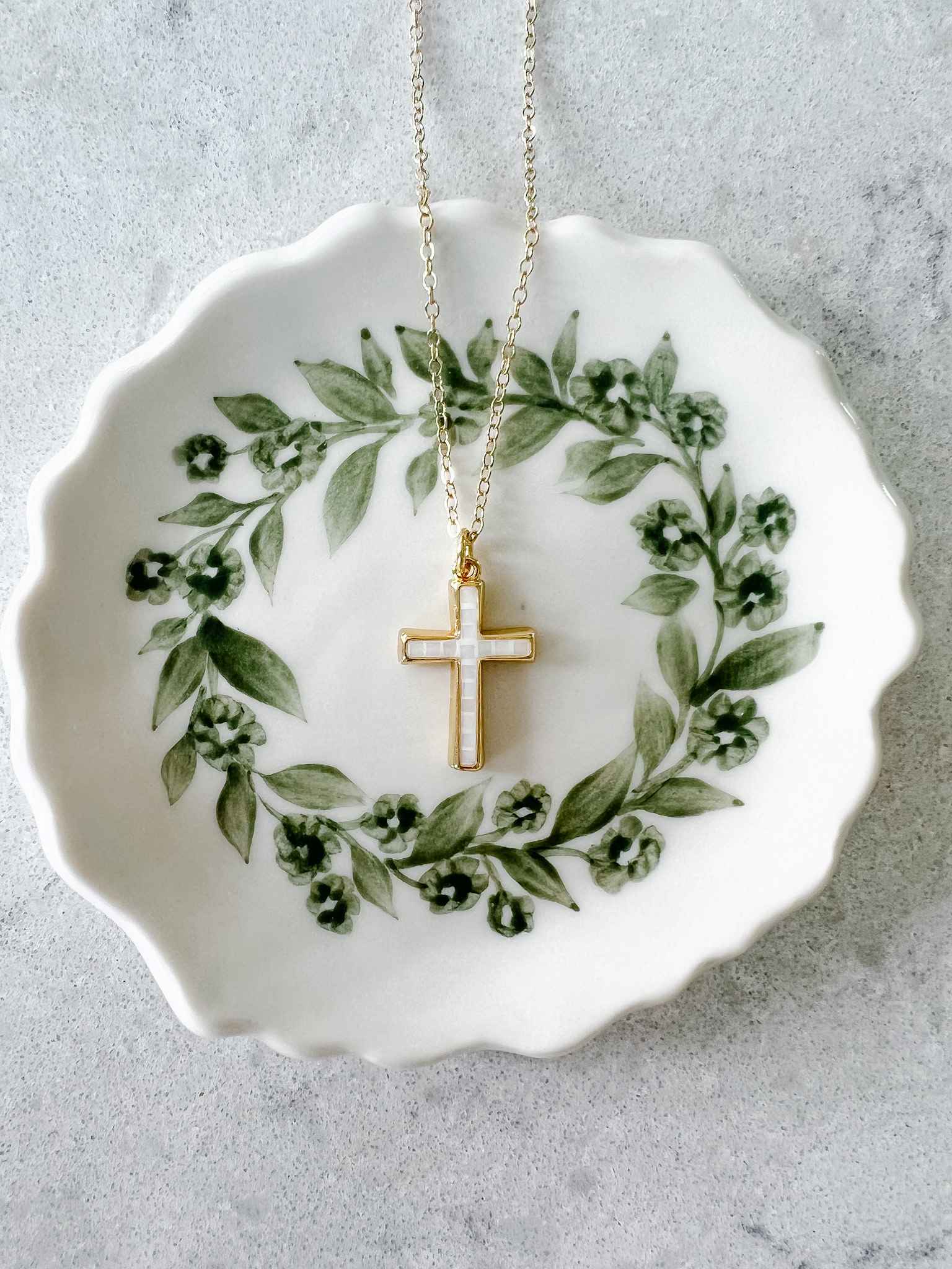 Opal Cross Necklace for Women - Elegant Sterling Silver Pendant with Genuine Opal Gemstone - Perfect for Church, Weddings & Everyday Jewelry