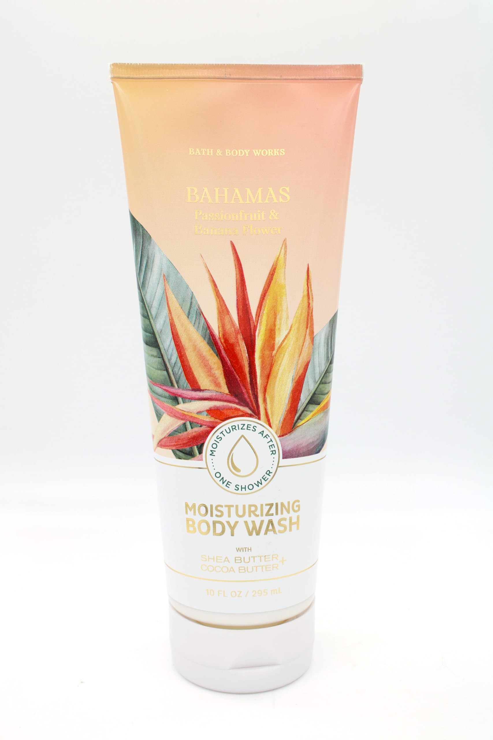 Bahamas Passionfruit & Banana Flower Moisturizing Body Wash - 10 fl oz | Hydrating Shower Gel for Dry Skin, Relaxing Bath & Body Care, Perfect for Spa Days & Self-Care Routines