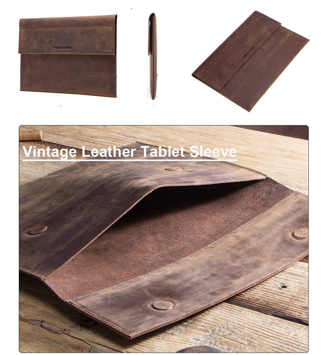 Premium Genuine Leather iPad Sleeve 12.9