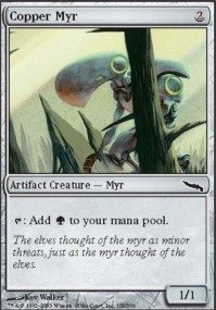 Magic The Gathering - Copper Myr - Mirrodin MTG Card | Artifact Creature for Deck Building & Strategy Games | Perfect for Commander, Standard & Casual Play