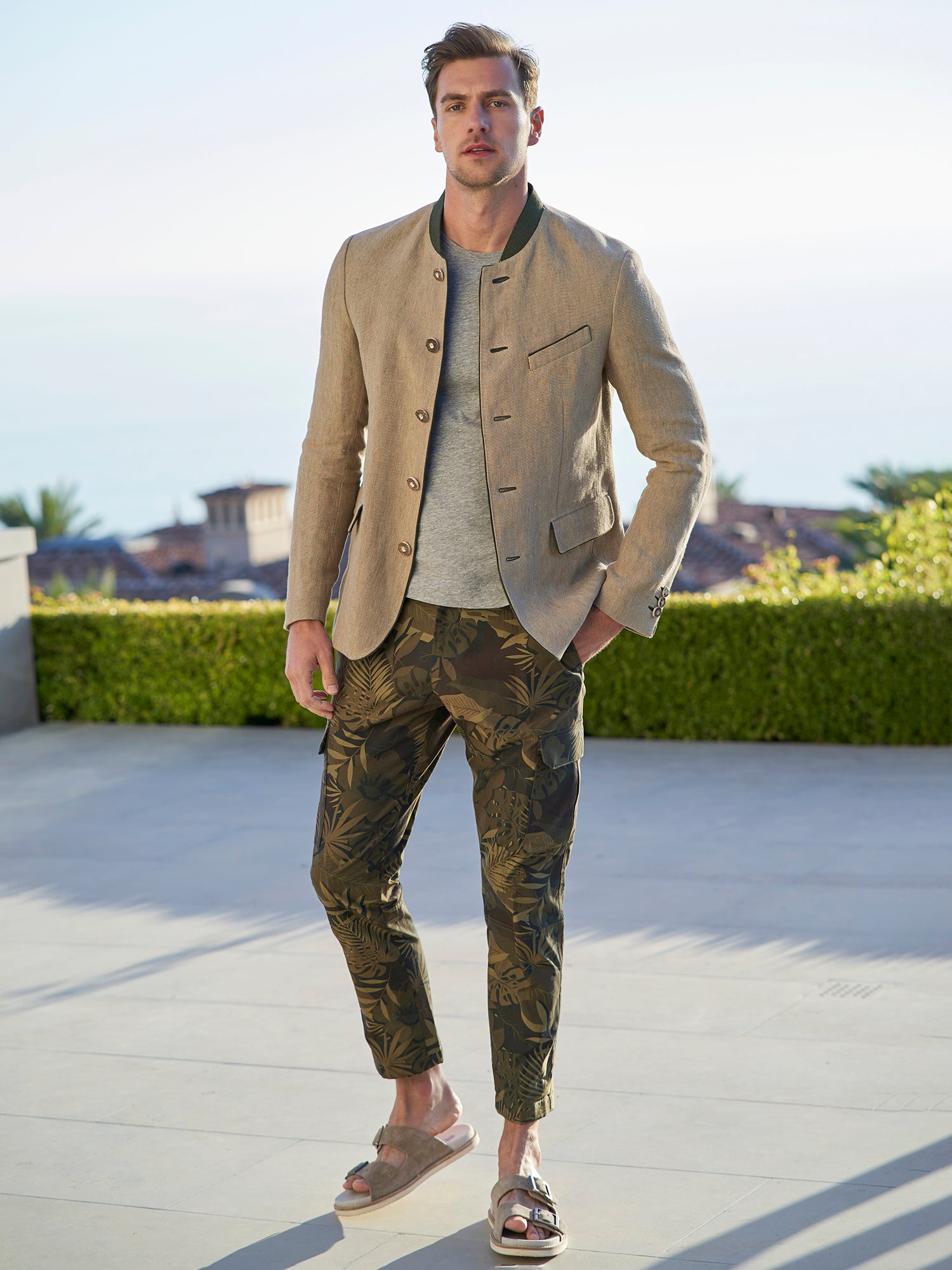 Jakob Men's Lightweight Linen Jacket - Breathable Summer Blazer for Casual & Business Wear - Perfect for Outdoor Events, Travel & Office