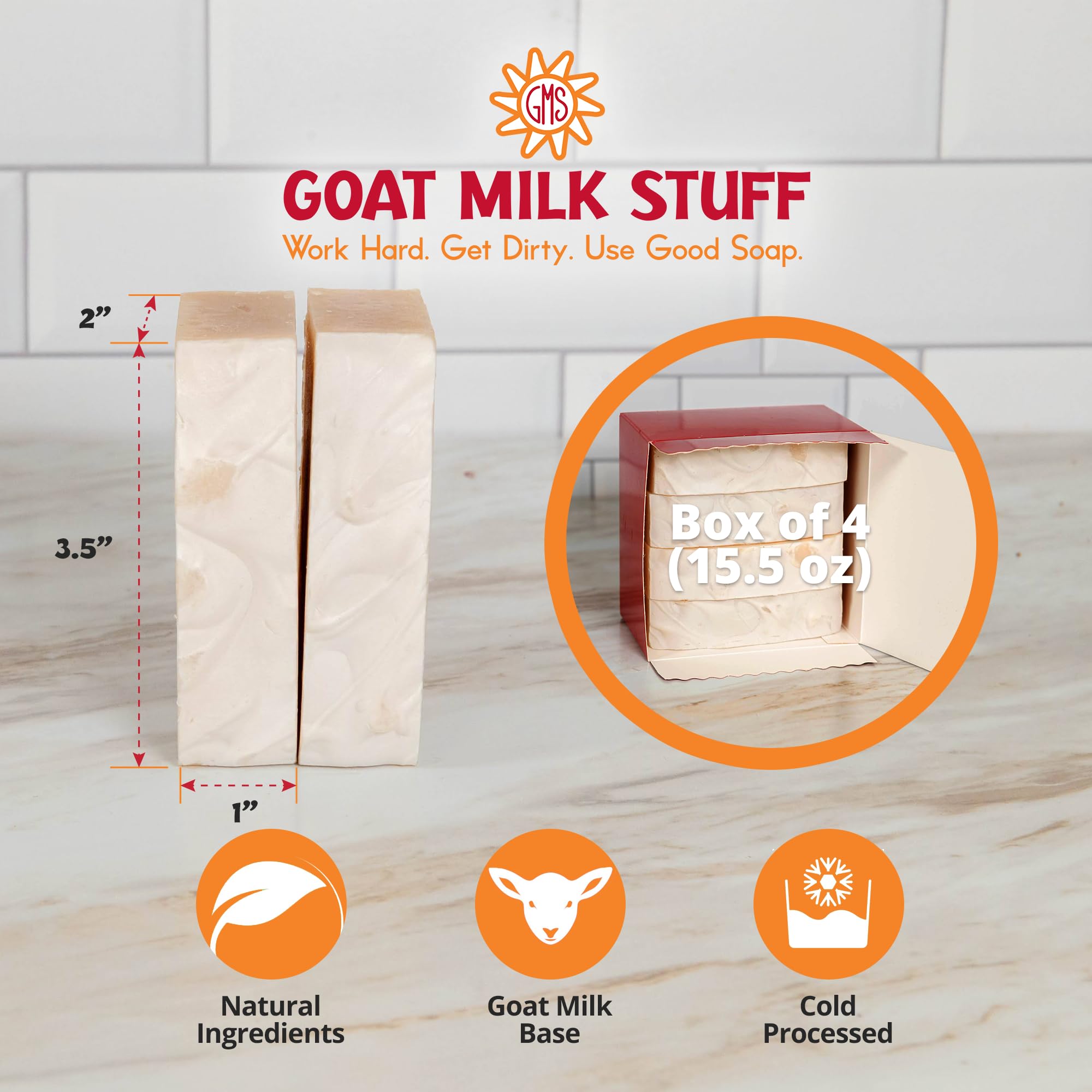 **Goat Milk Soap with Tea Tree Oil - Natural Handmade Bar Soap for Acne-Prone Skin, Face & Body Wash for Men & Women (Box of 4) - Ideal for Sensitive Skin & Daily Cleansing**