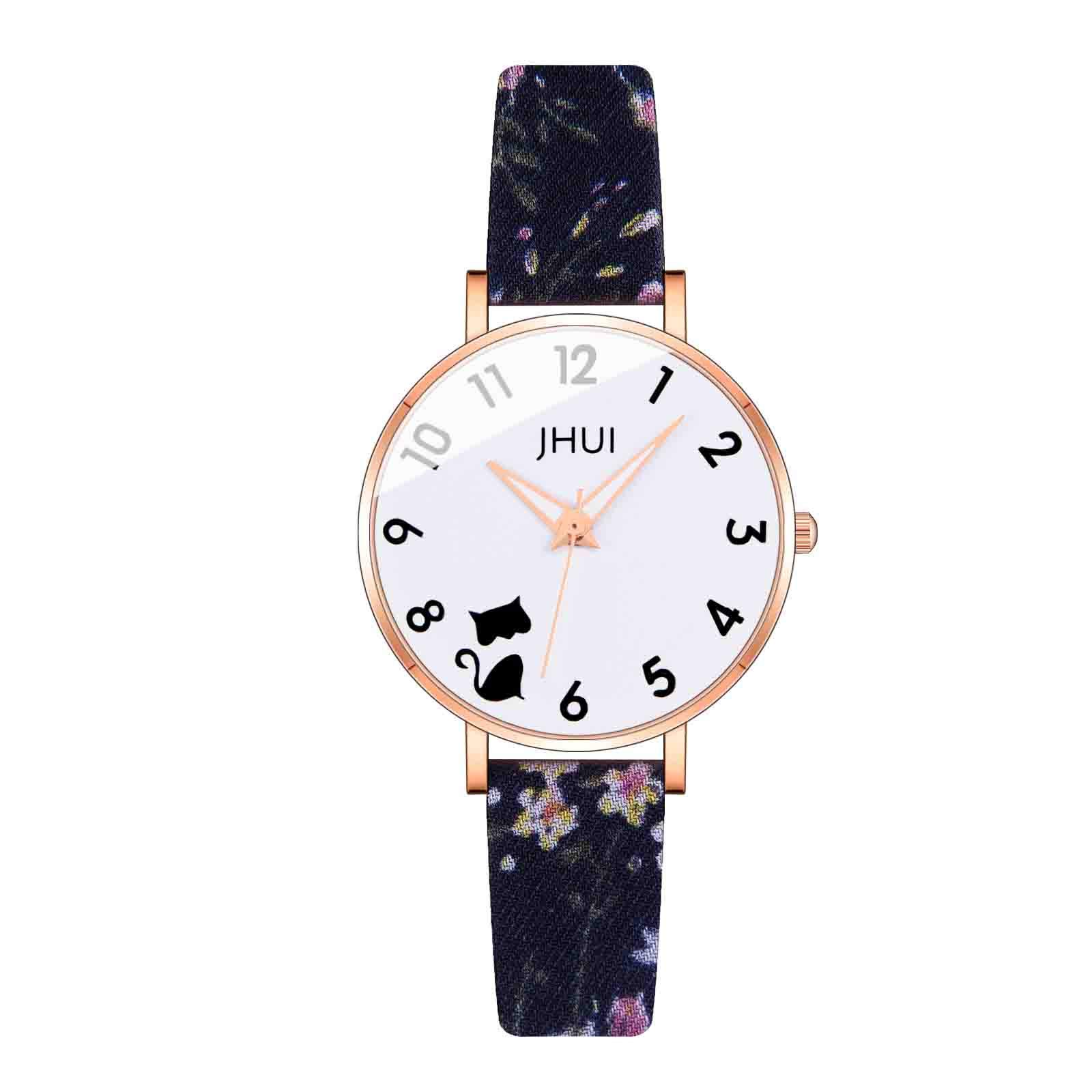 Elegant Women's Quartz Watch with Leather Strap - Analog & Digital Display, Alloy Case - Perfect for Office, Date Night & Everyday Wear