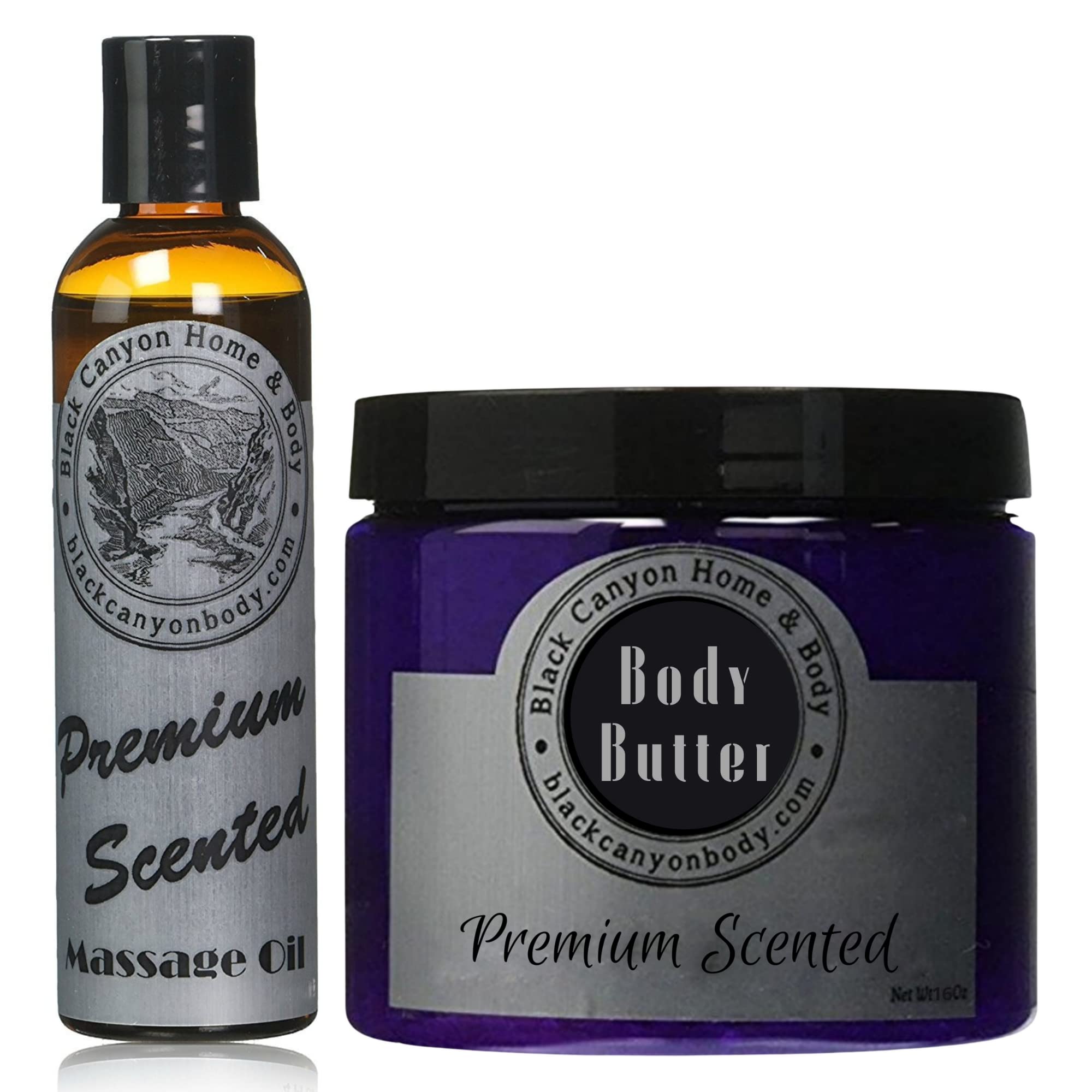 Black Canyon Pumpkin Muffin Scented Massage Oil & Body Cream Set - Aromatherapy Relaxation for Couples & Self-Care Spa Nights