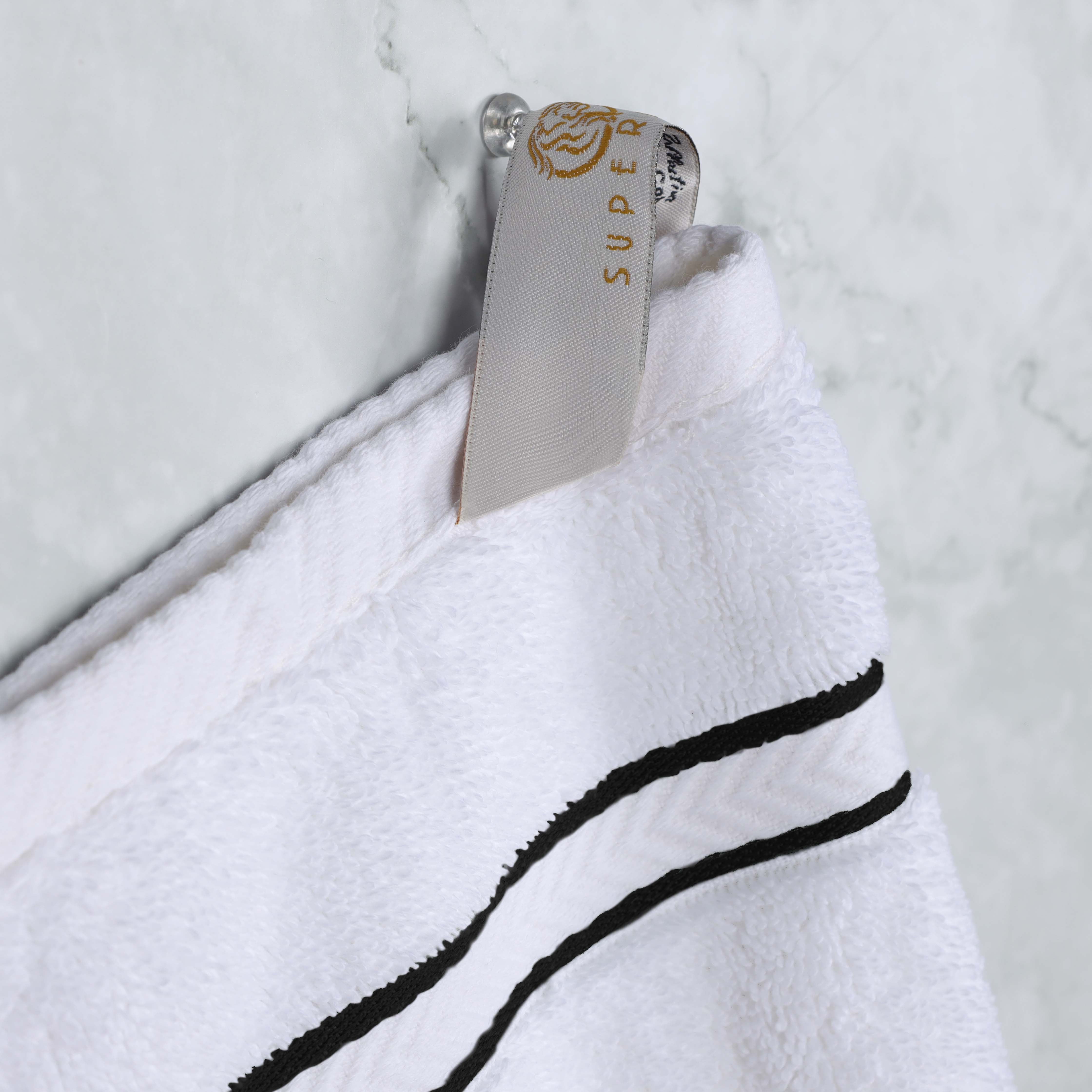 Premium Turkish Cotton 8-Piece Ultra Plush Bath Towel Set - Super Absorbent, Soft & Luxurious for Spa, Bathroom, and Beach Use