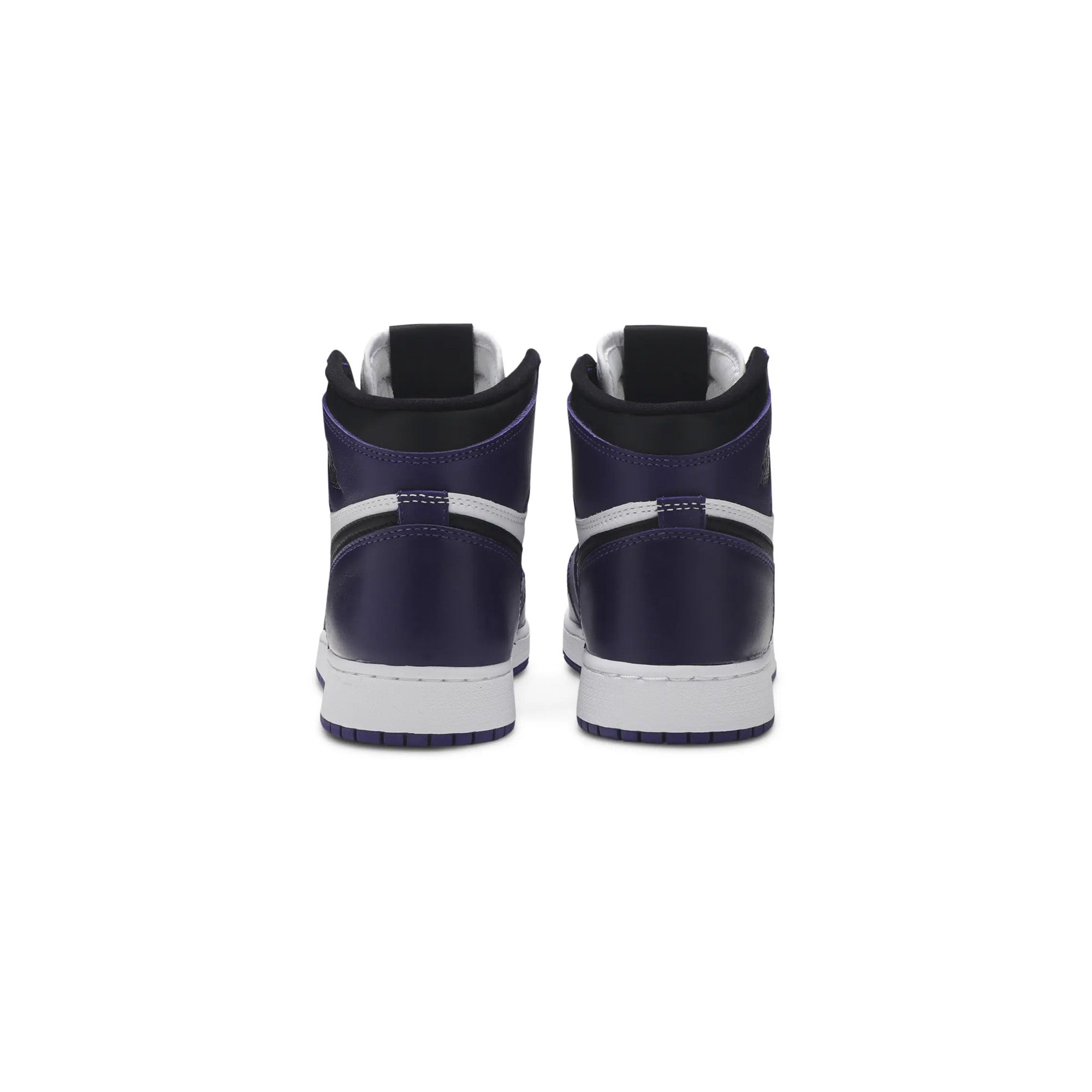Air Jordan 1 'Court Purple 2.0' GS Basketball Shoes - Purple & White Retro Sneakers for Women & Girls - Perfect for Streetwear, Casual Outfits & Basketball Games