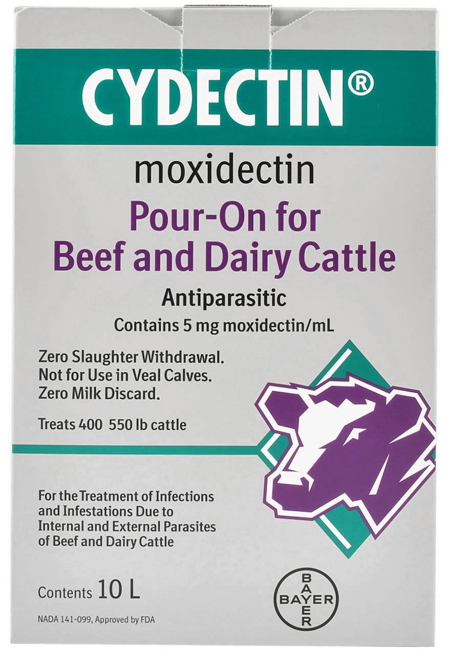 Cydectin Pour-On Cattle Wormer for Cattle & Livestock - Effective Deworming Solution for Dairy Cows, Beef Cattle & Calves - Farm & Ranch Use