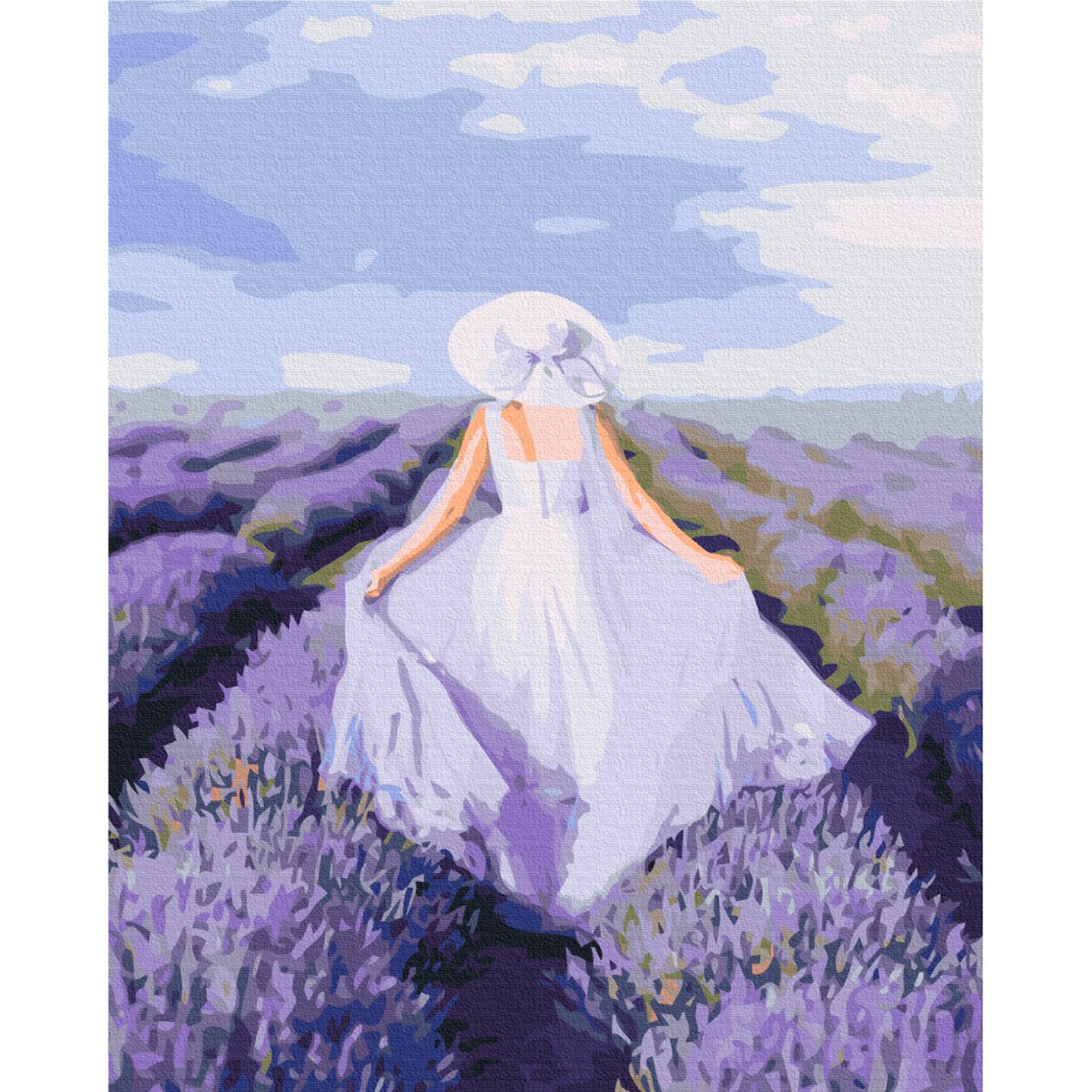 Lavender Lightness Paint by Numbers Kit for Adults - DIY Oil Painting on Canvas with Brushes & Paints - Perfect for Home Decor, Gifts & Relaxation
